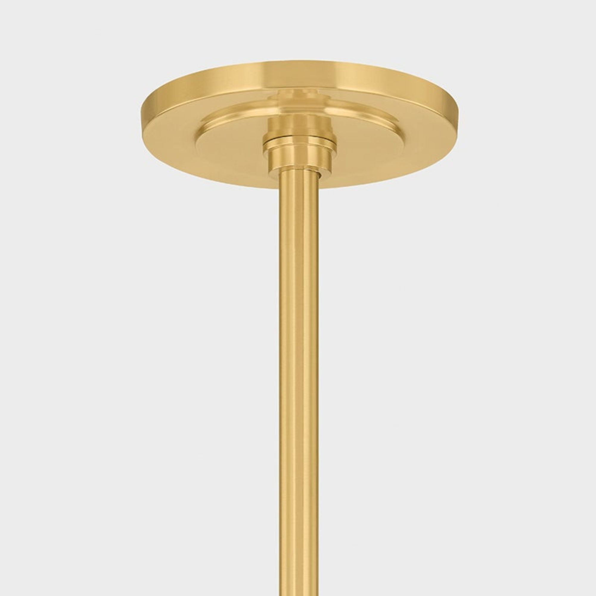Levin 54" 6-Light Chandelier, Aged Brass Finish