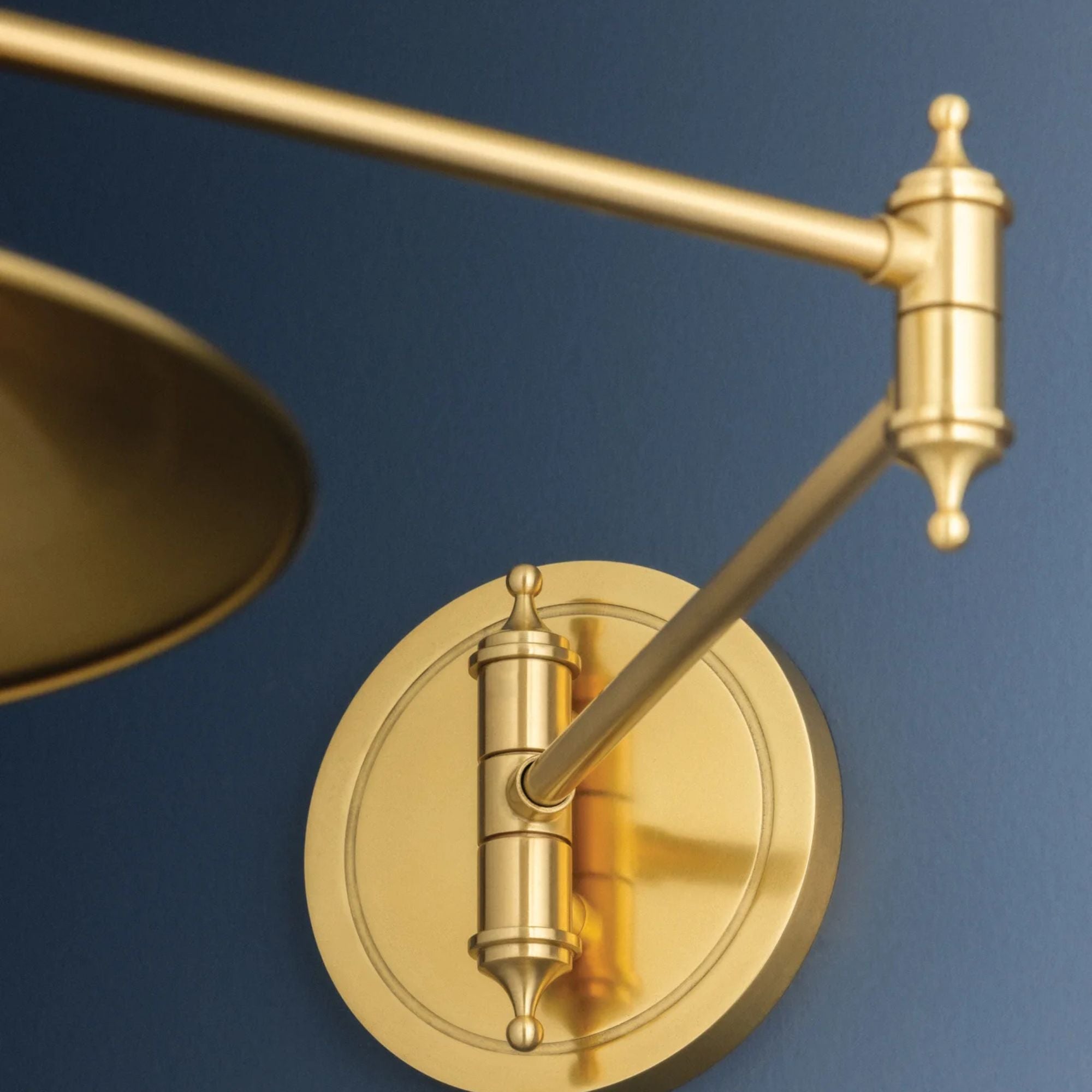 Hudson Valley Lithgow Swing Arm Lamp, Aged Brass