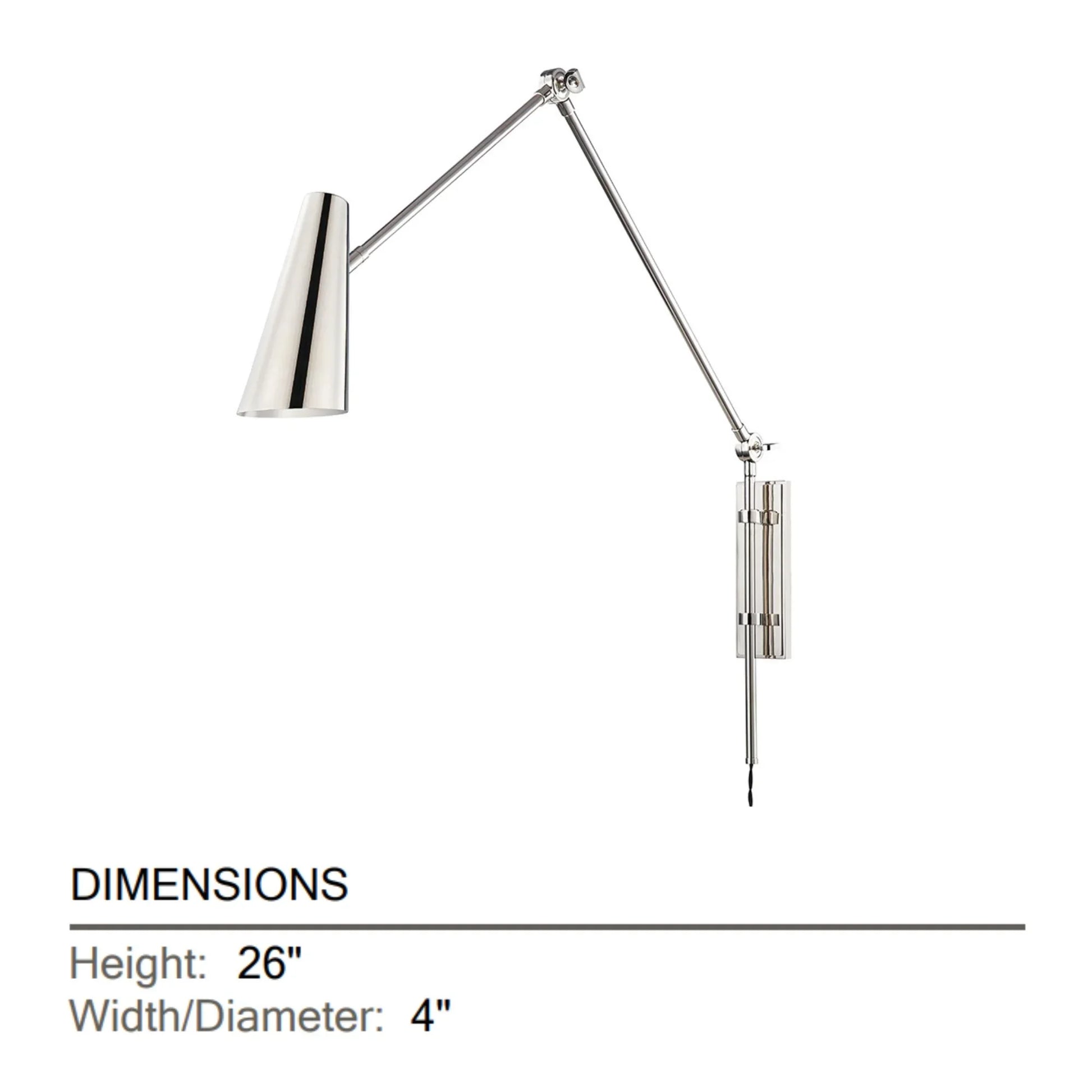 Hudson Valley Lighting - Lorne 26" Wall Sconce, Polished Nickel Finish | Bees Lighting