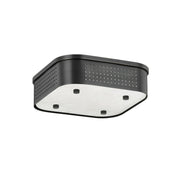 Madison Square 13" LED Flush Mount, Distressed Bronze Finish