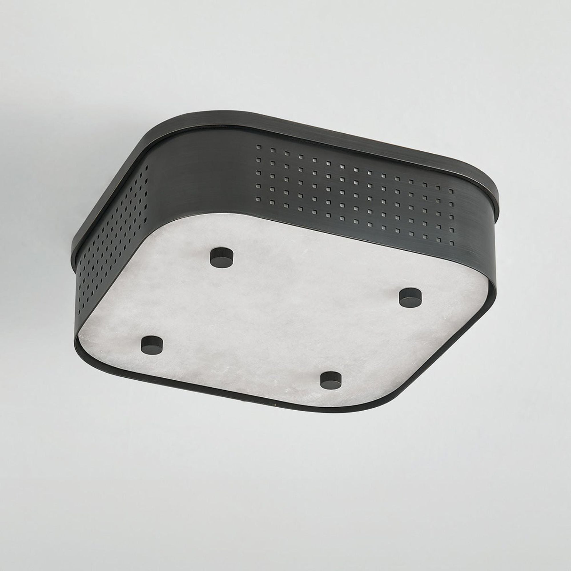 Madison Square 13" LED Flush Mount, Distressed Bronze Finish