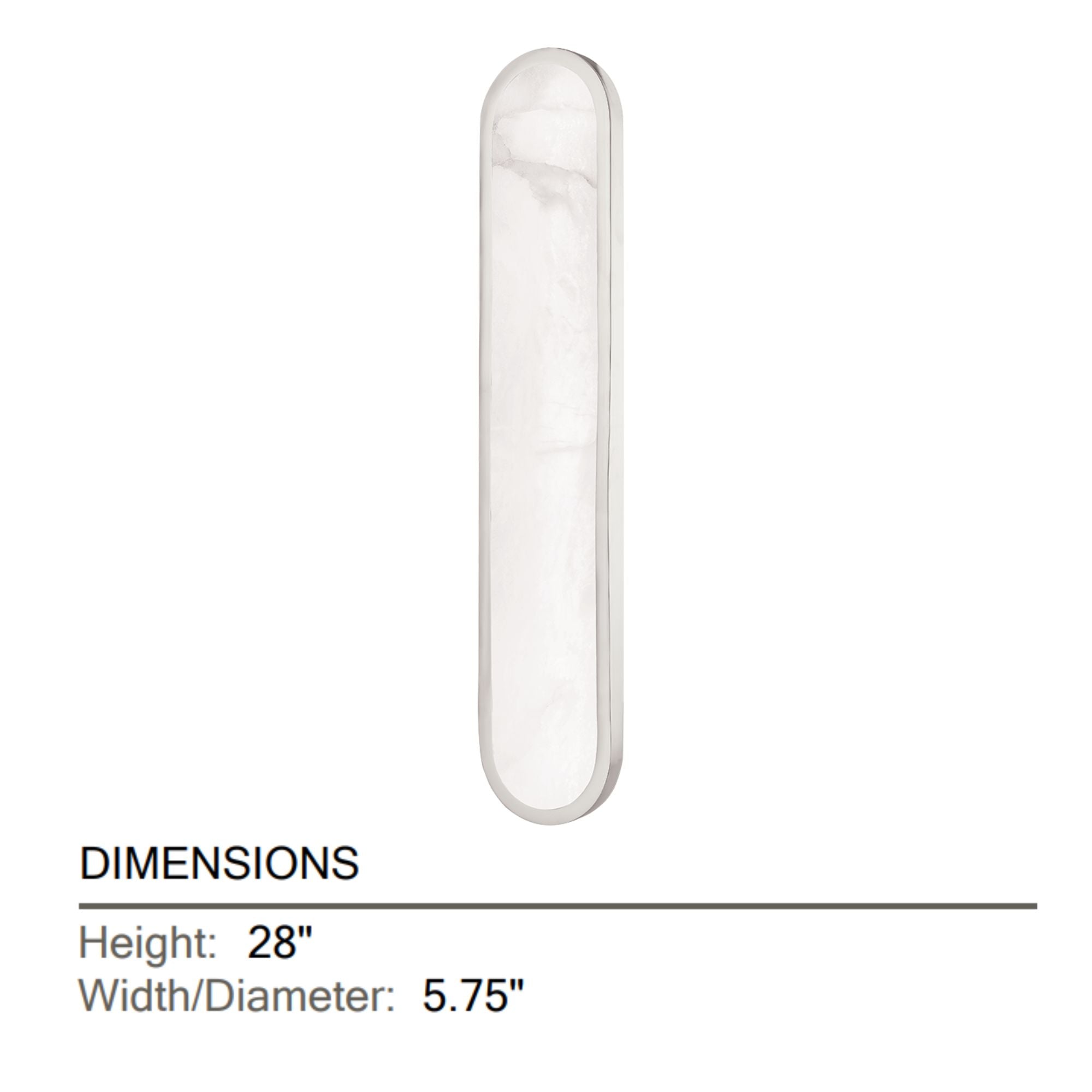 Manhasset 28" LED Wall Sconce, Polished Nickel Finish
