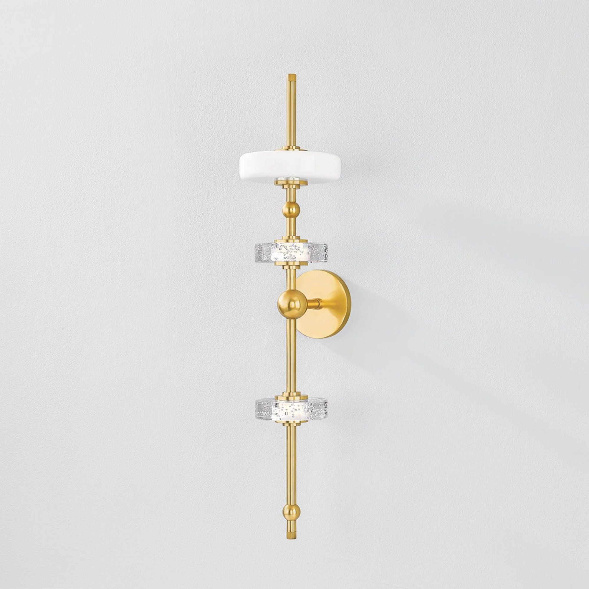 Maynard 30" LED Wall Sconce, Aged Brass Finish
