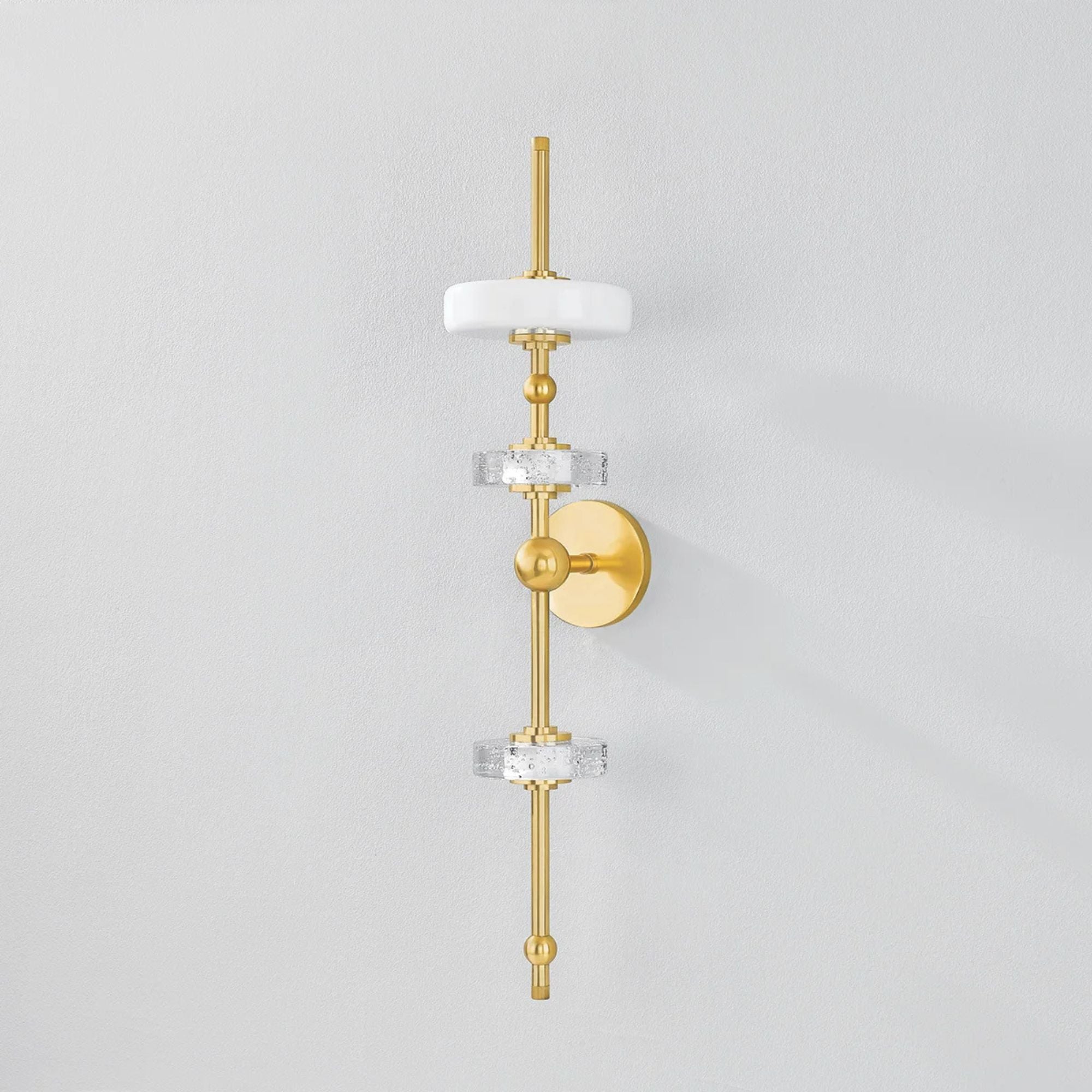 Maynard 30" LED Wall Sconce, Aged Brass Finish