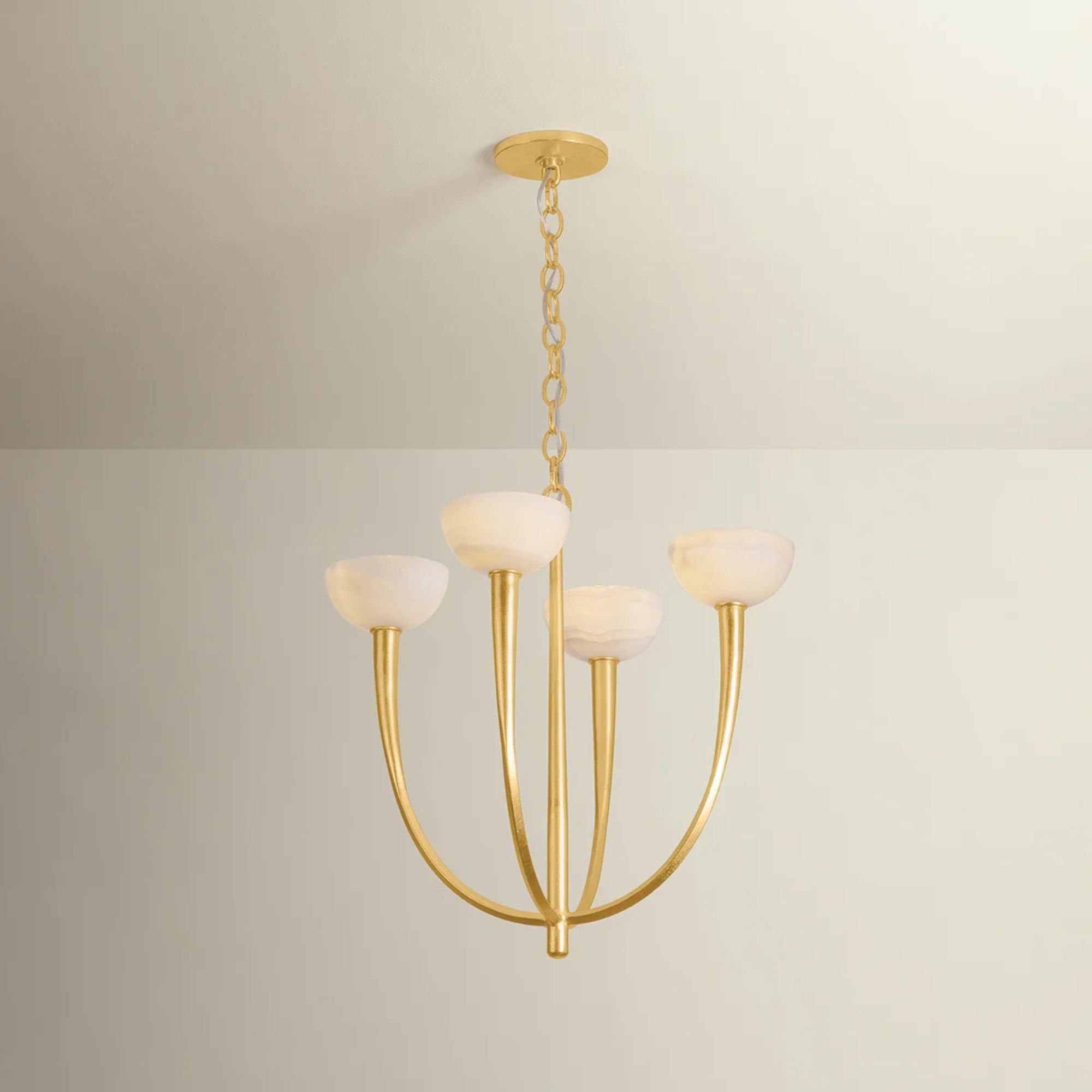 Hudson Valley Maywood Chandelier, Vintage Gold Leaf