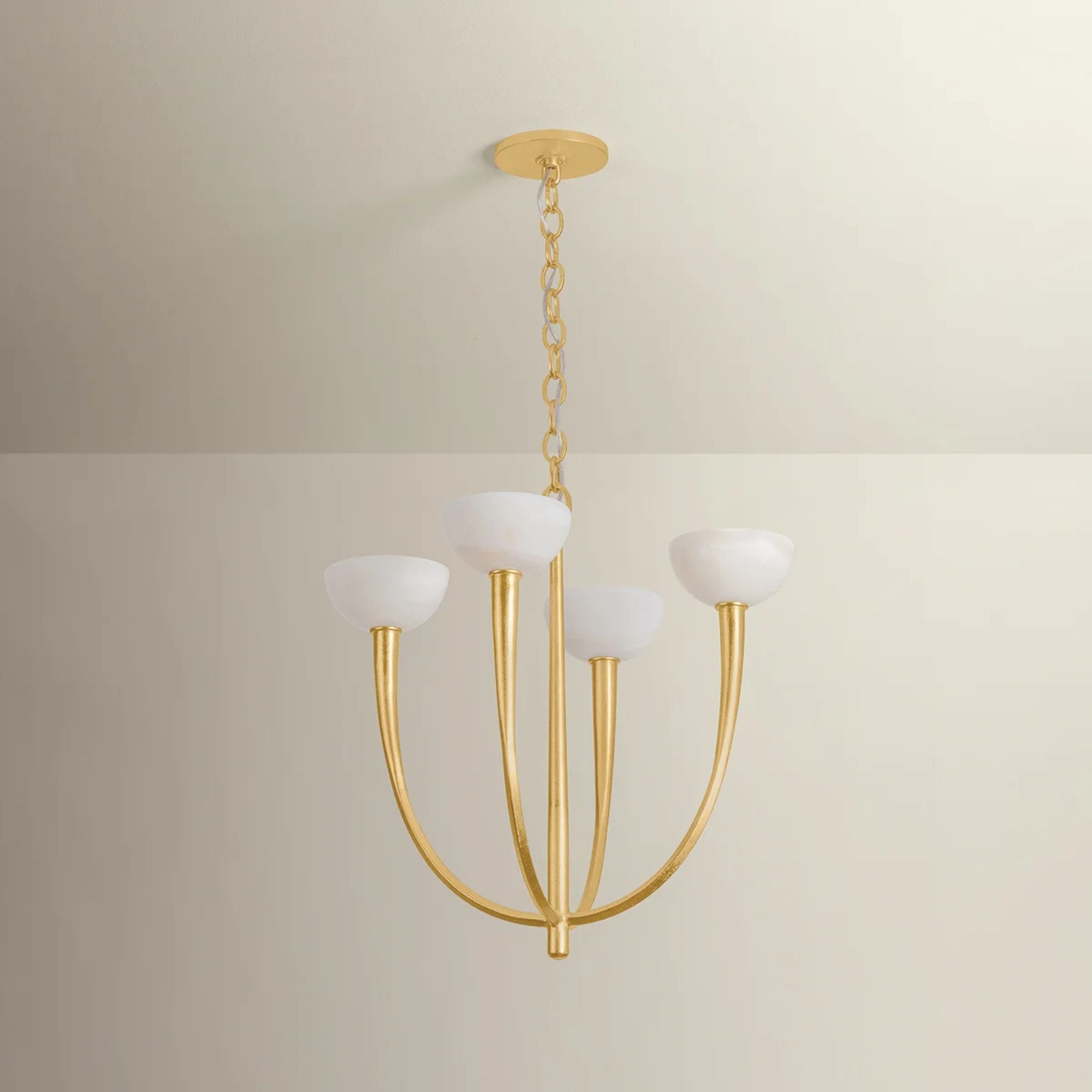 Hudson Valley Maywood 22.75 in. 4-Light Chandelier, Vintage Gold Leaf