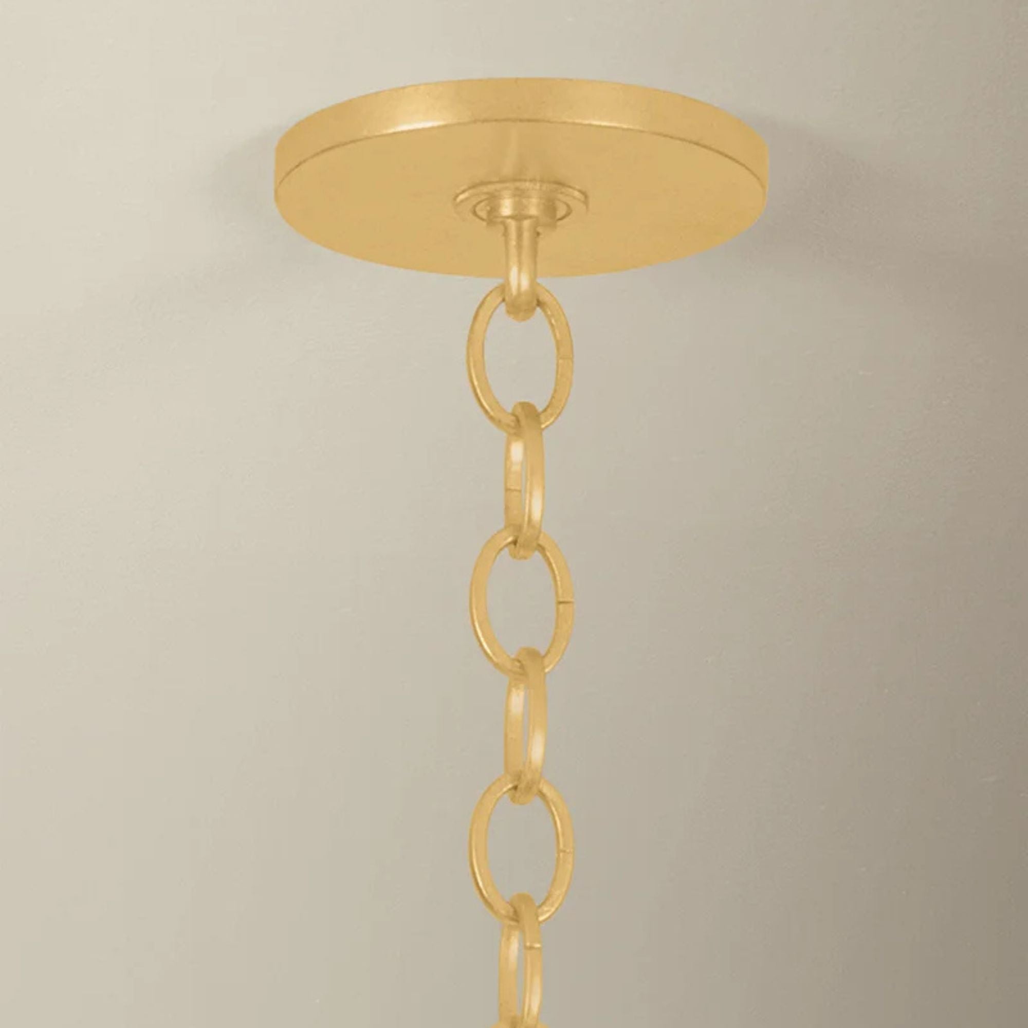 Hudson Valley Maywood 33.5 in. 8-Light Chandelier, Vintage Gold Leaf with Onyx Shades