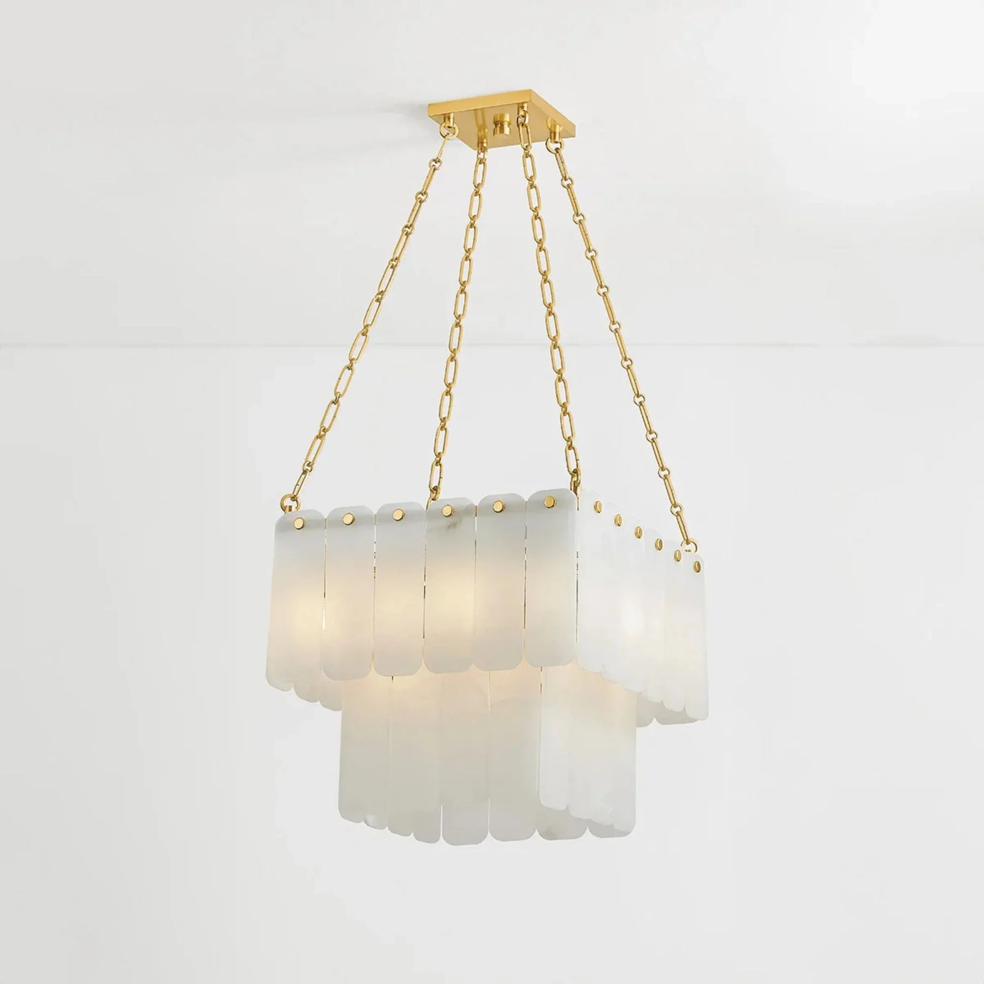 Hudson Valley Lighting - Moissanite 20" 17-Light Chandelier, Aged Brass Finish | Bees Lighting