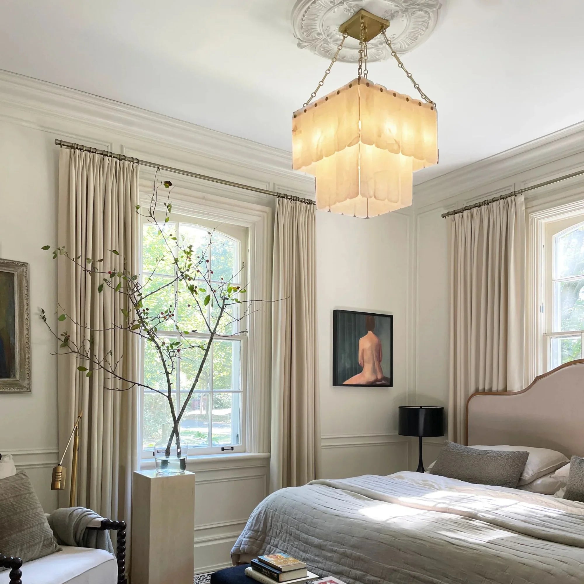 Hudson Valley Lighting - Moissanite 20" 17-Light Chandelier, Aged Brass Finish | Bees Lighting