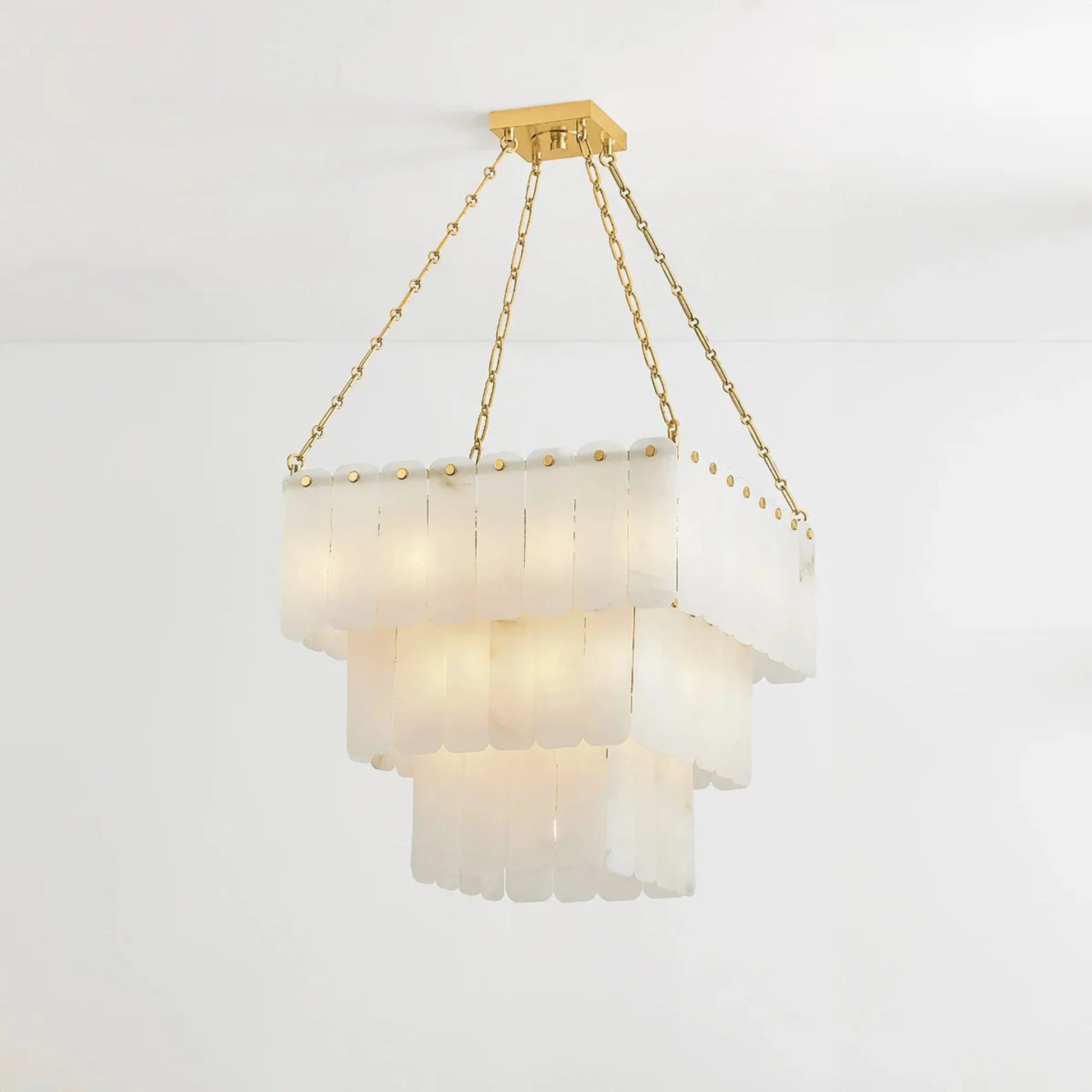 Hudson Valley Lighting - Moissanite 26" 33-Light Chandelier, Aged Brass Finish | Bees Lighting