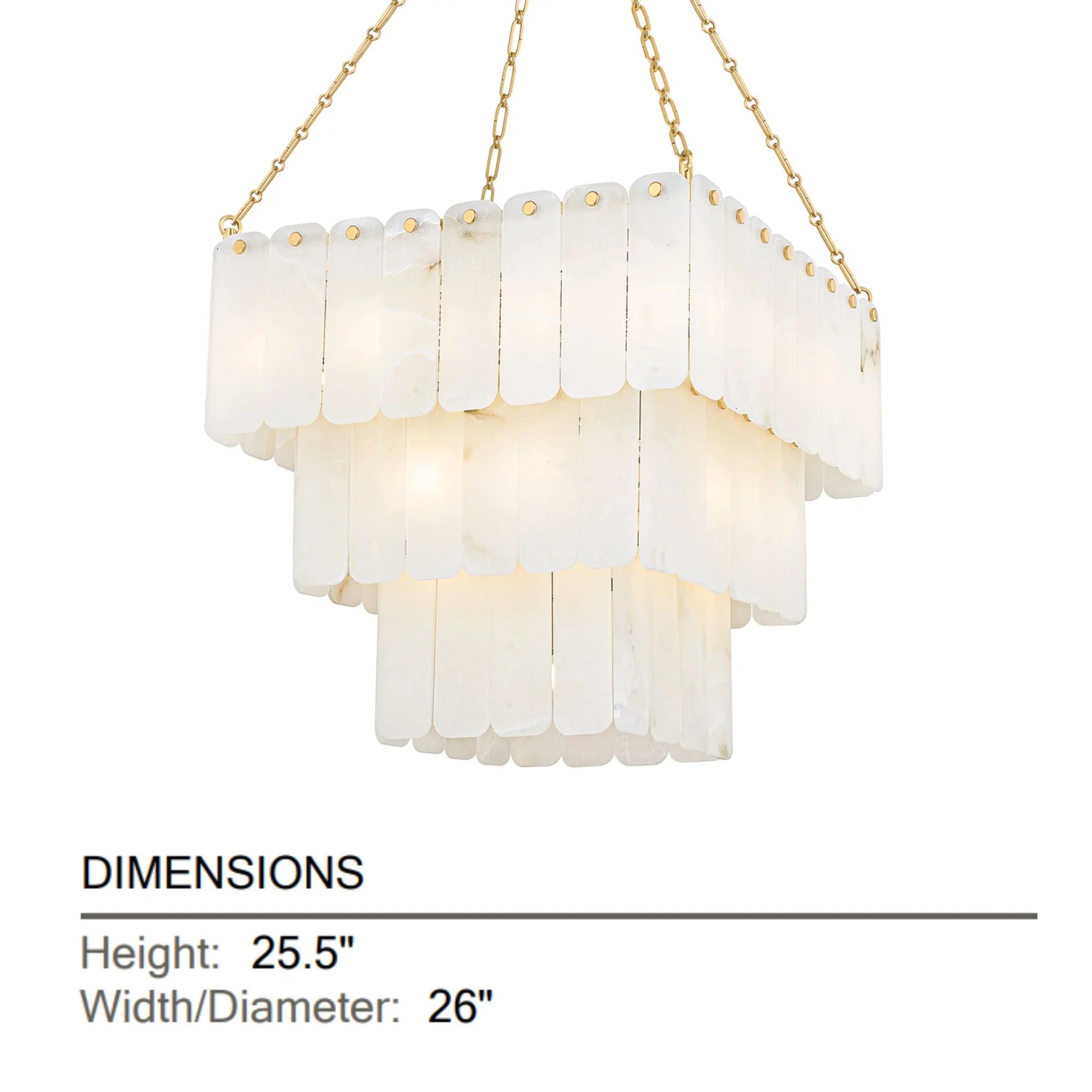 Hudson Valley Lighting - Moissanite 26" 33-Light Chandelier, Aged Brass Finish | Bees Lighting