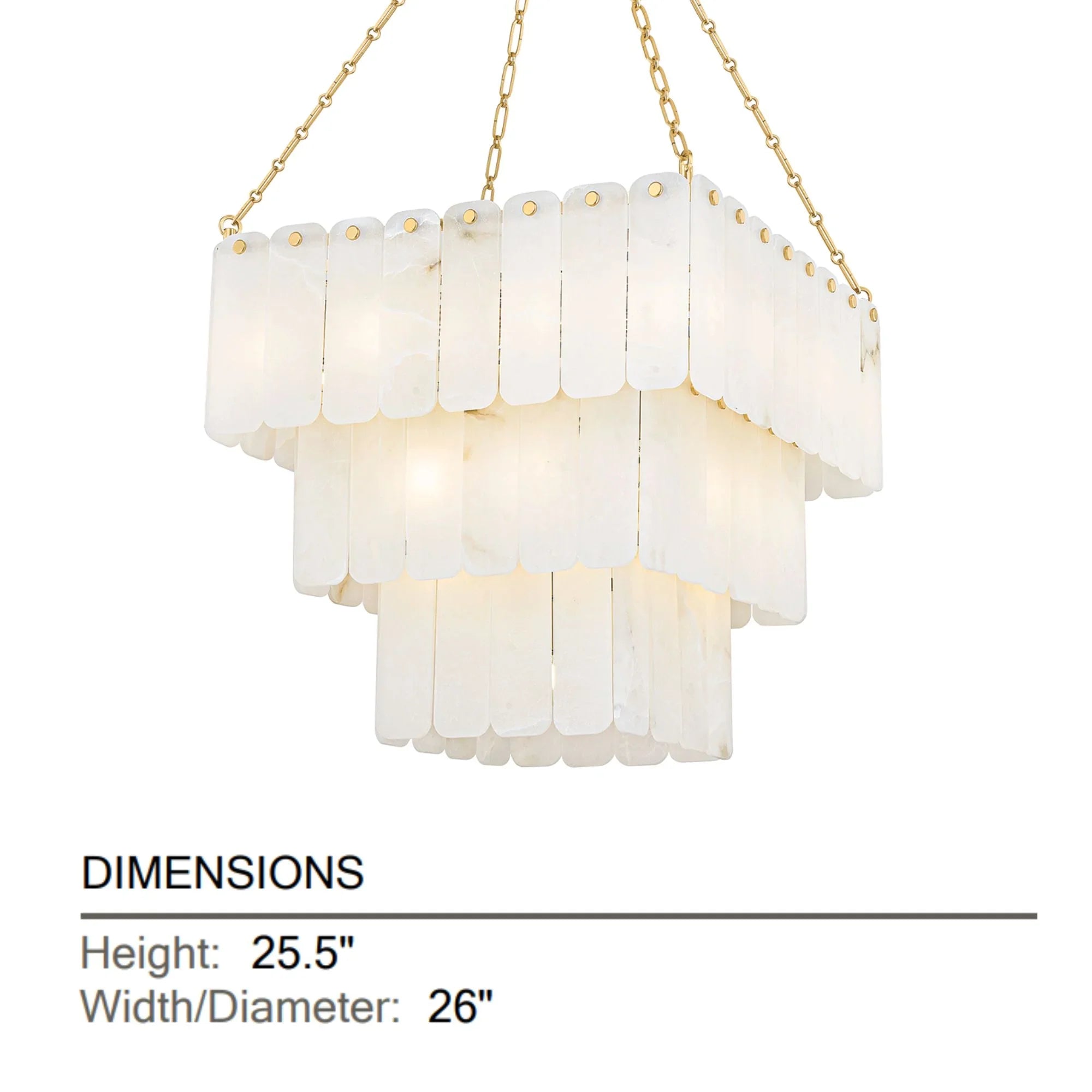 Hudson Valley Lighting - Moissanite 26" 33-Light Chandelier, Aged Brass Finish | Bees Lighting