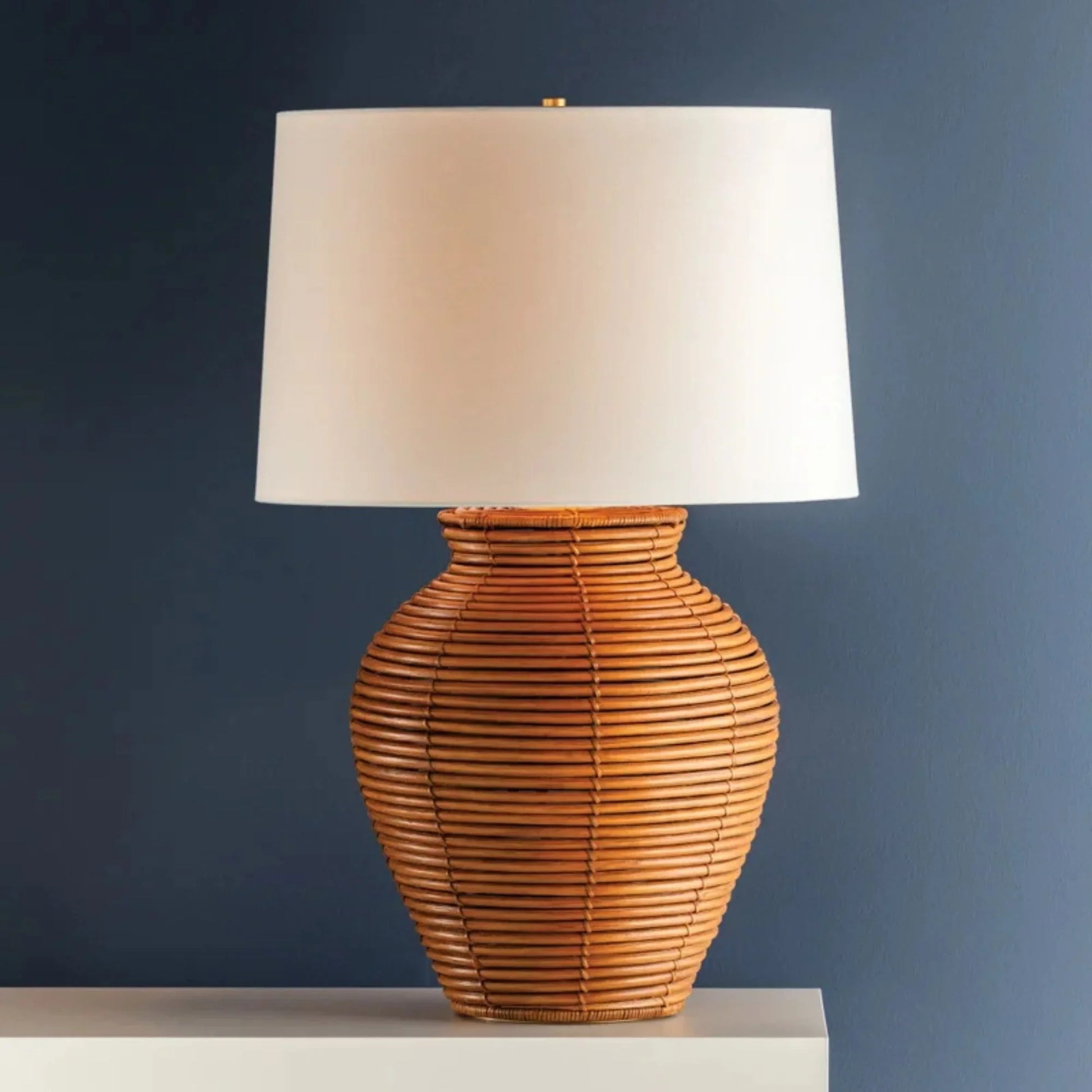 Hudson Valley Lighting - Newark 30" Table Lamp, Vintage Gold Leaf Finish | Bees Lighting