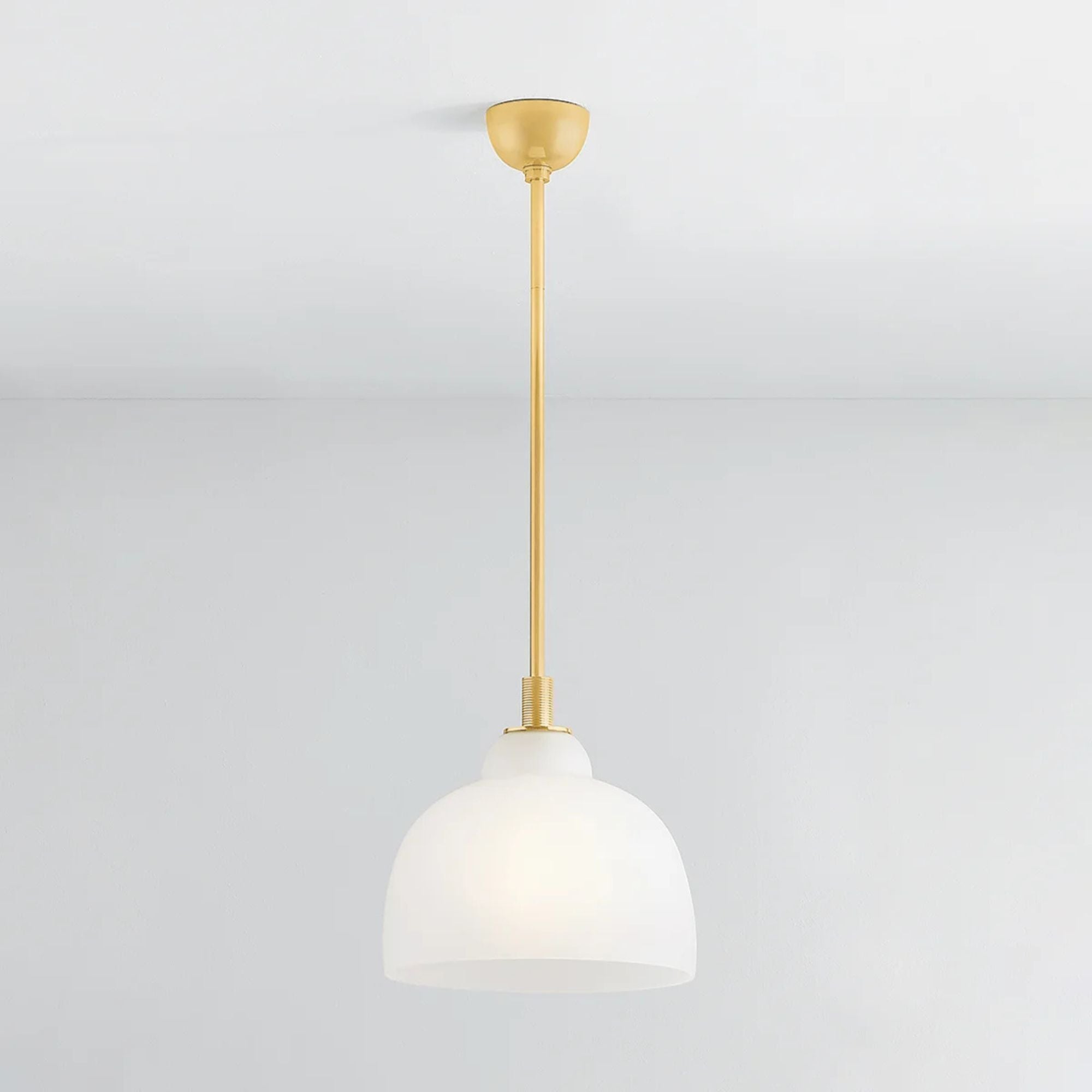 Oberon 14" Pendant, Aged Brass Finish