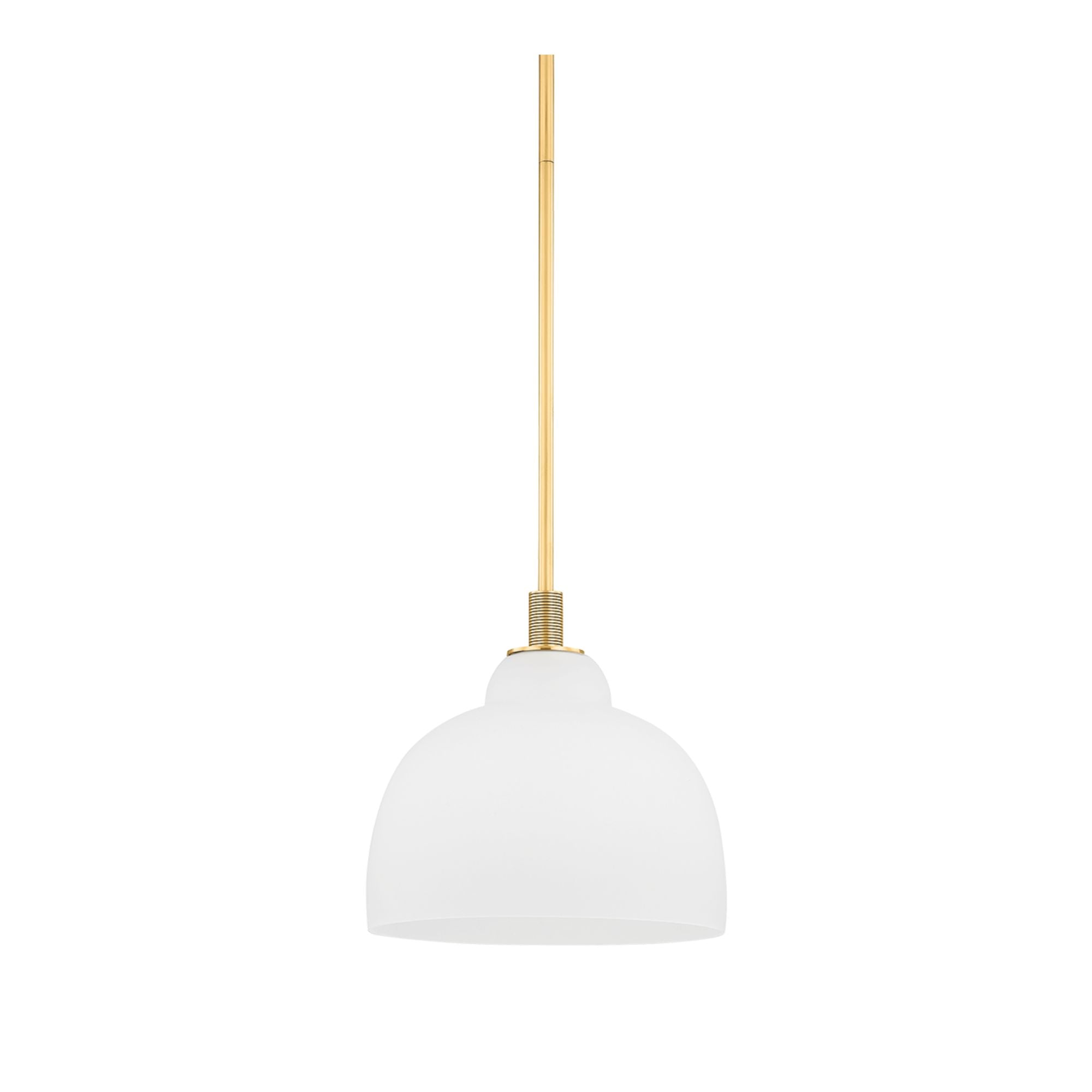 Oberon 14" Pendant, Aged Brass Finish