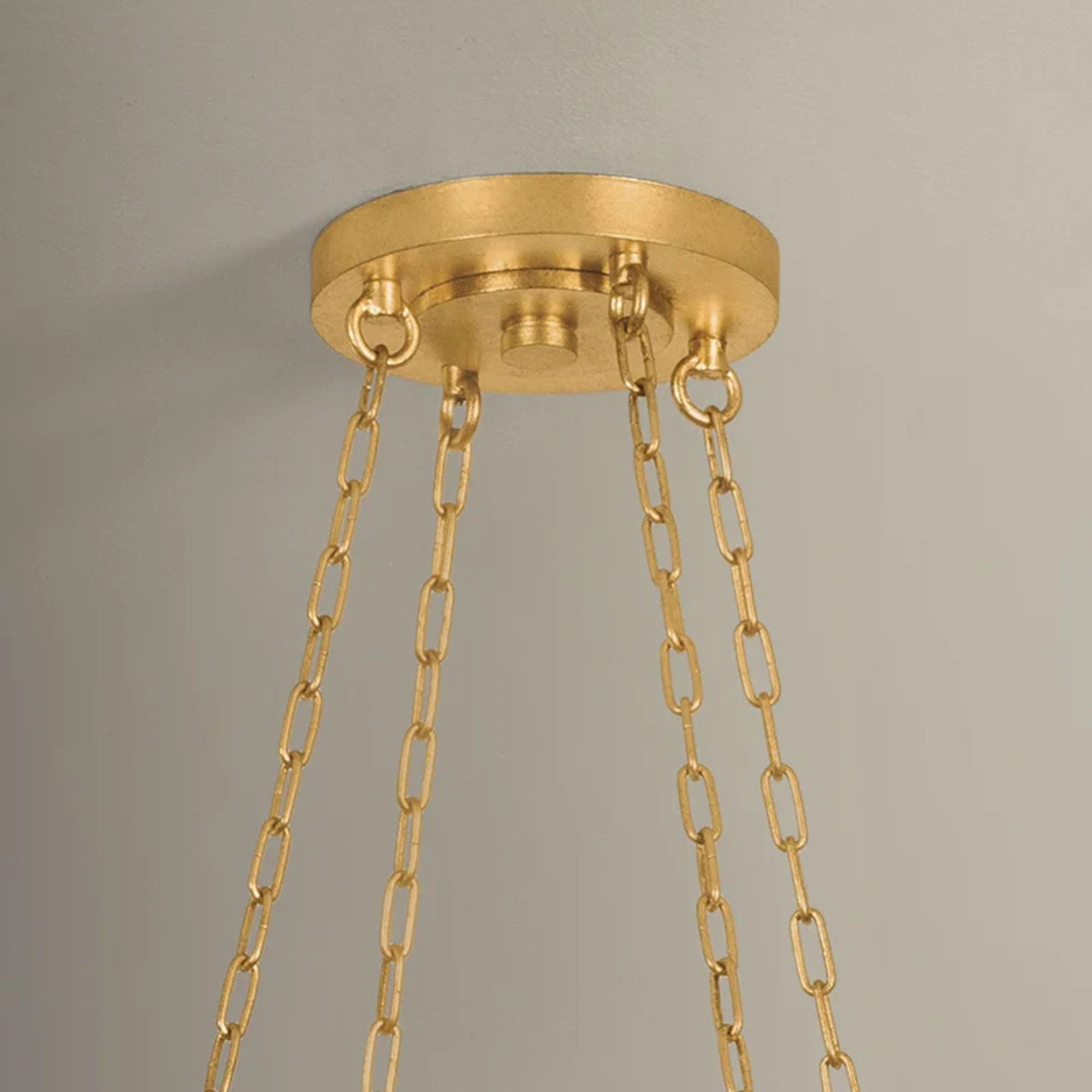Hudson Valley Ocean Hill 24 in. Pendant Light, Vintage Gold Leaf with Natural Woven Abaca Shade