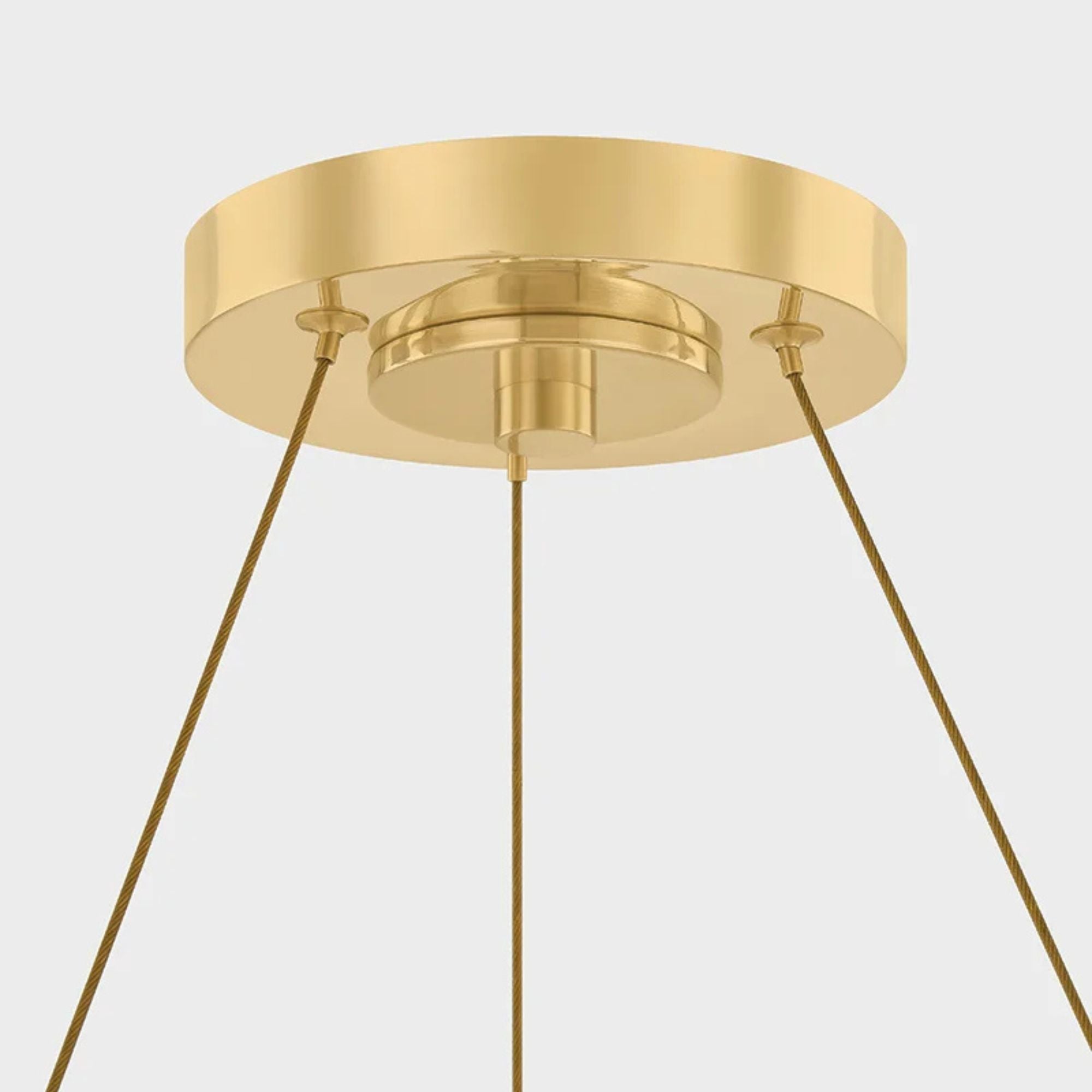 Hudson Valley Pacama 40.25 in. 11-Light Chandelier, Aged Brass with Seeded Cloud Glass
