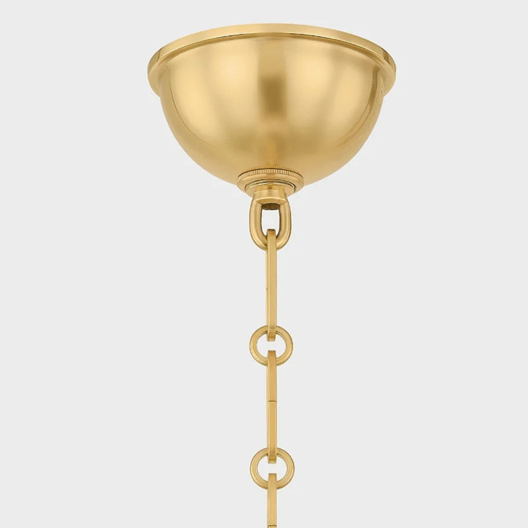 Painted No. 1 18" 3-Light Pendant, Aged Brass/Soft Studio Green Finish