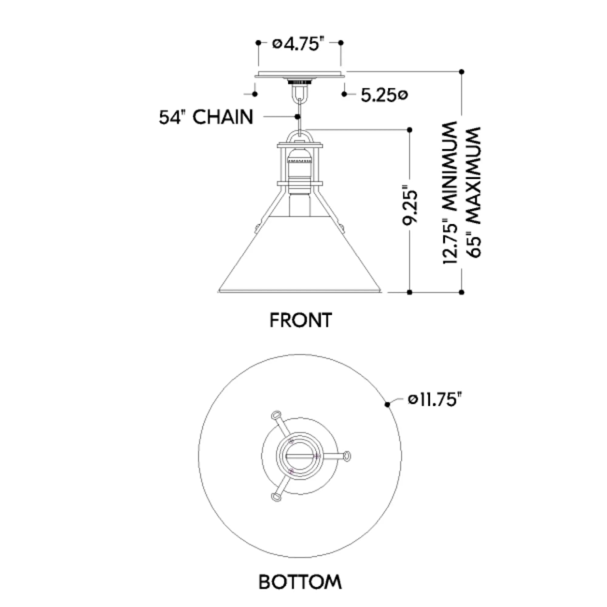 Painted No. 2 10" Pendant, Polished Nickel/Soft Studio Green Finish
