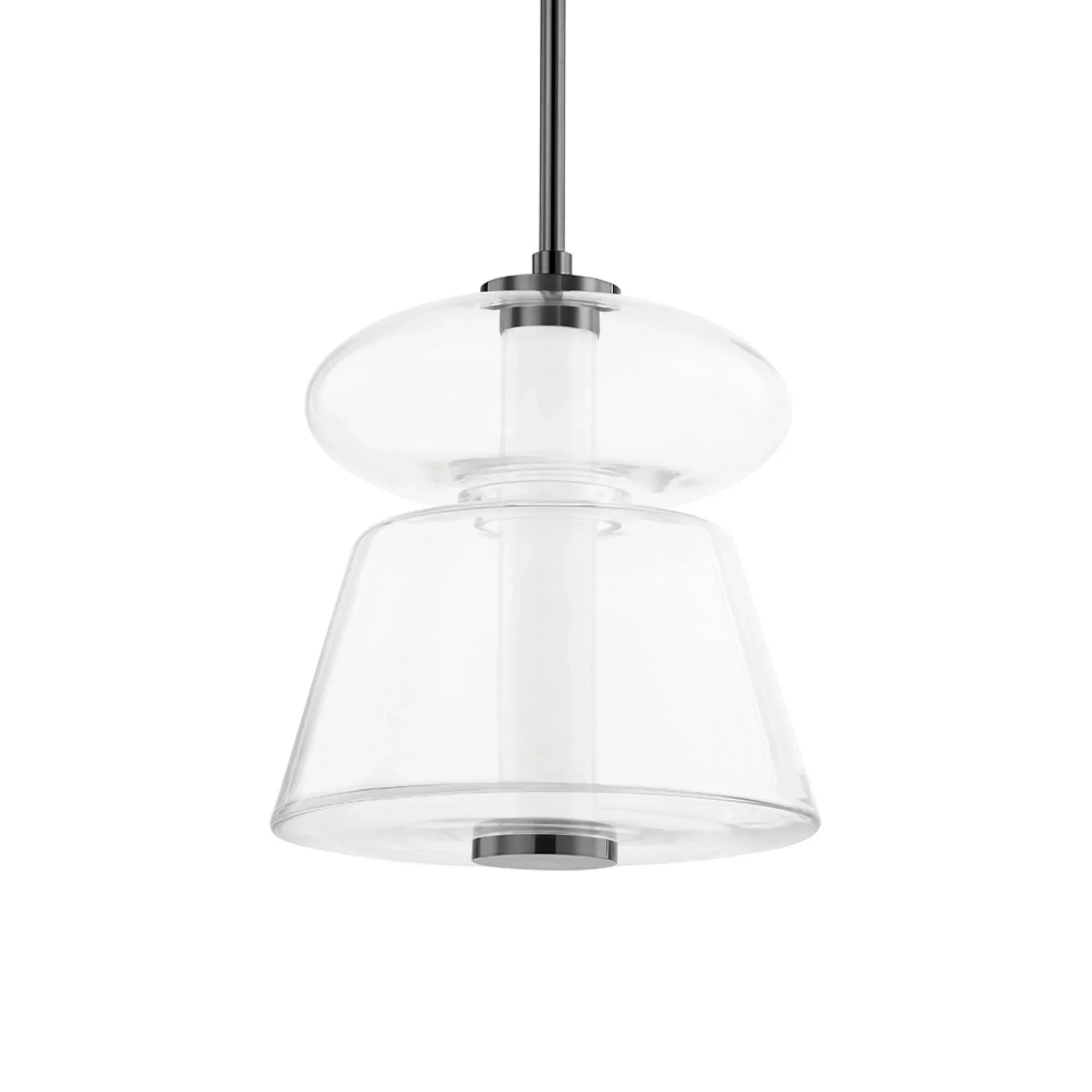 Palermo 15" LED Pendant, Black Nickel Finish