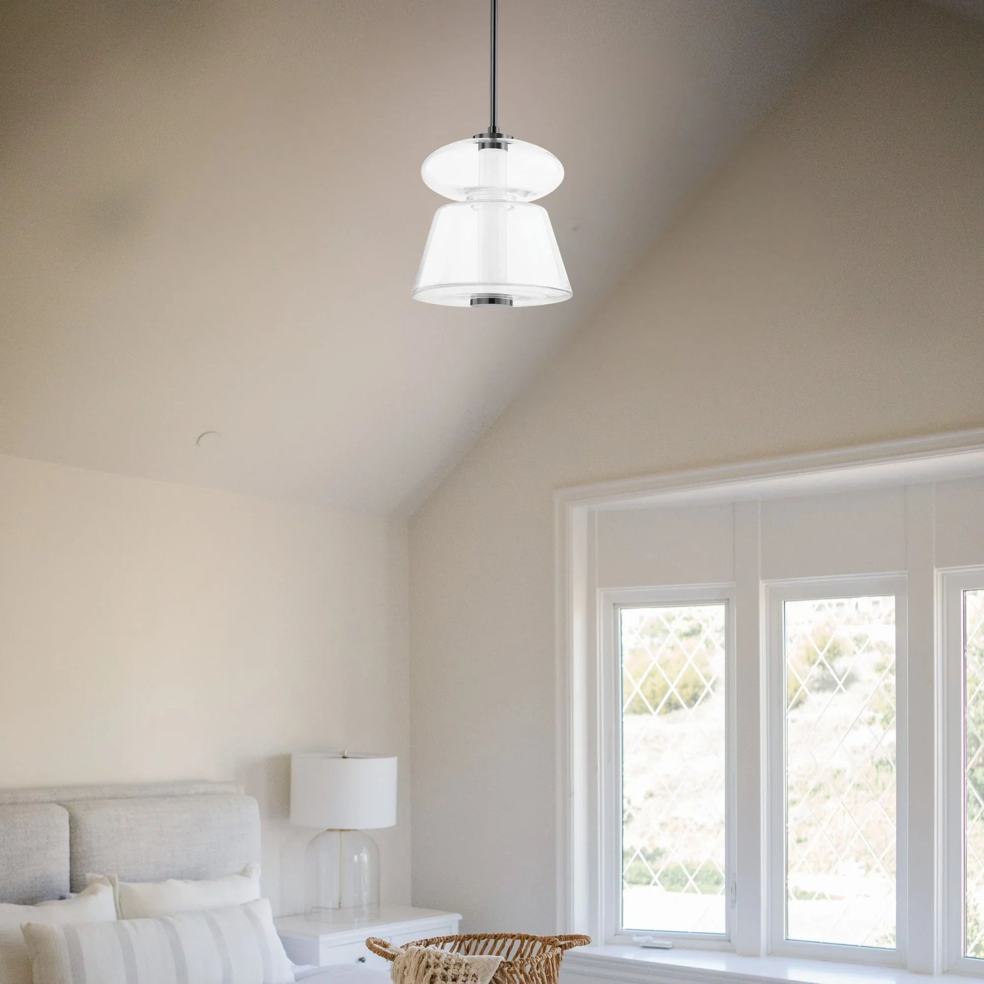 Hudson Valley Lighting - Palermo 15" LED Pendant, Black Nickel Finish | Bees Lighting