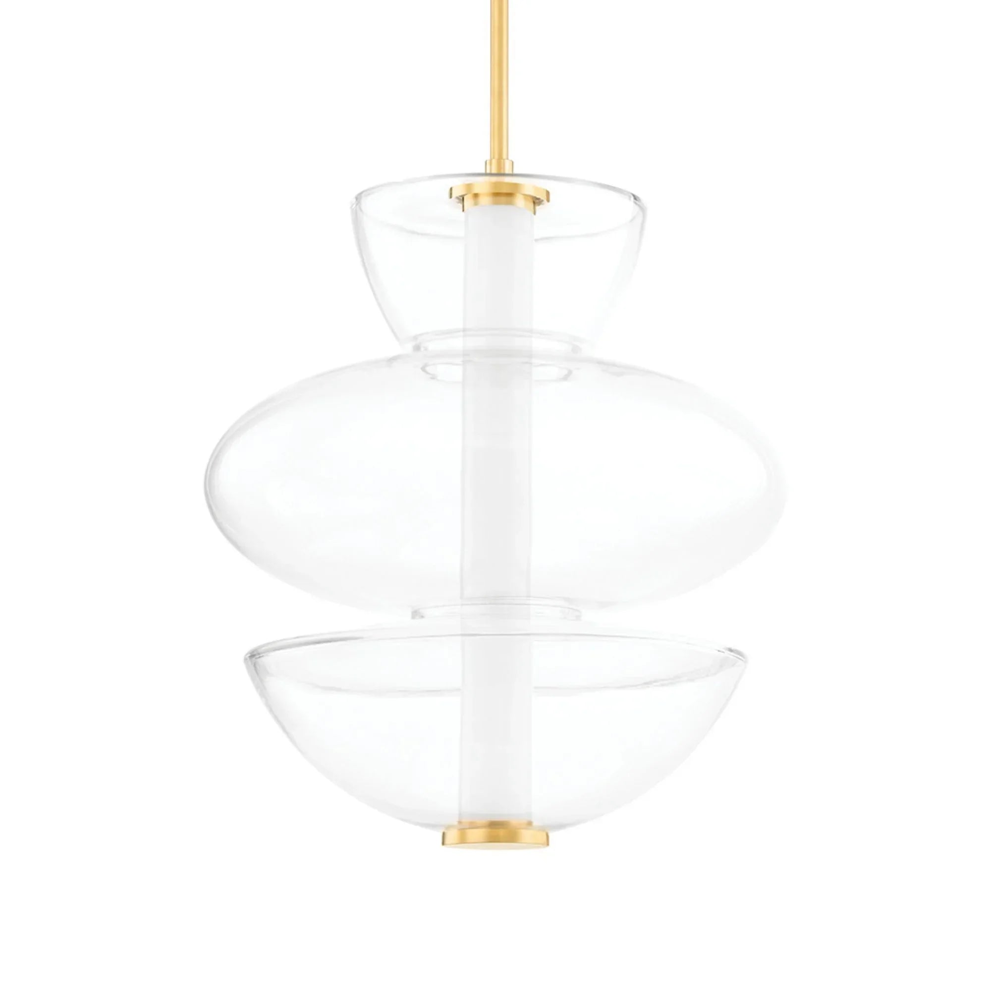 Palermo 23" LED Pendant, Aged Brass Finish