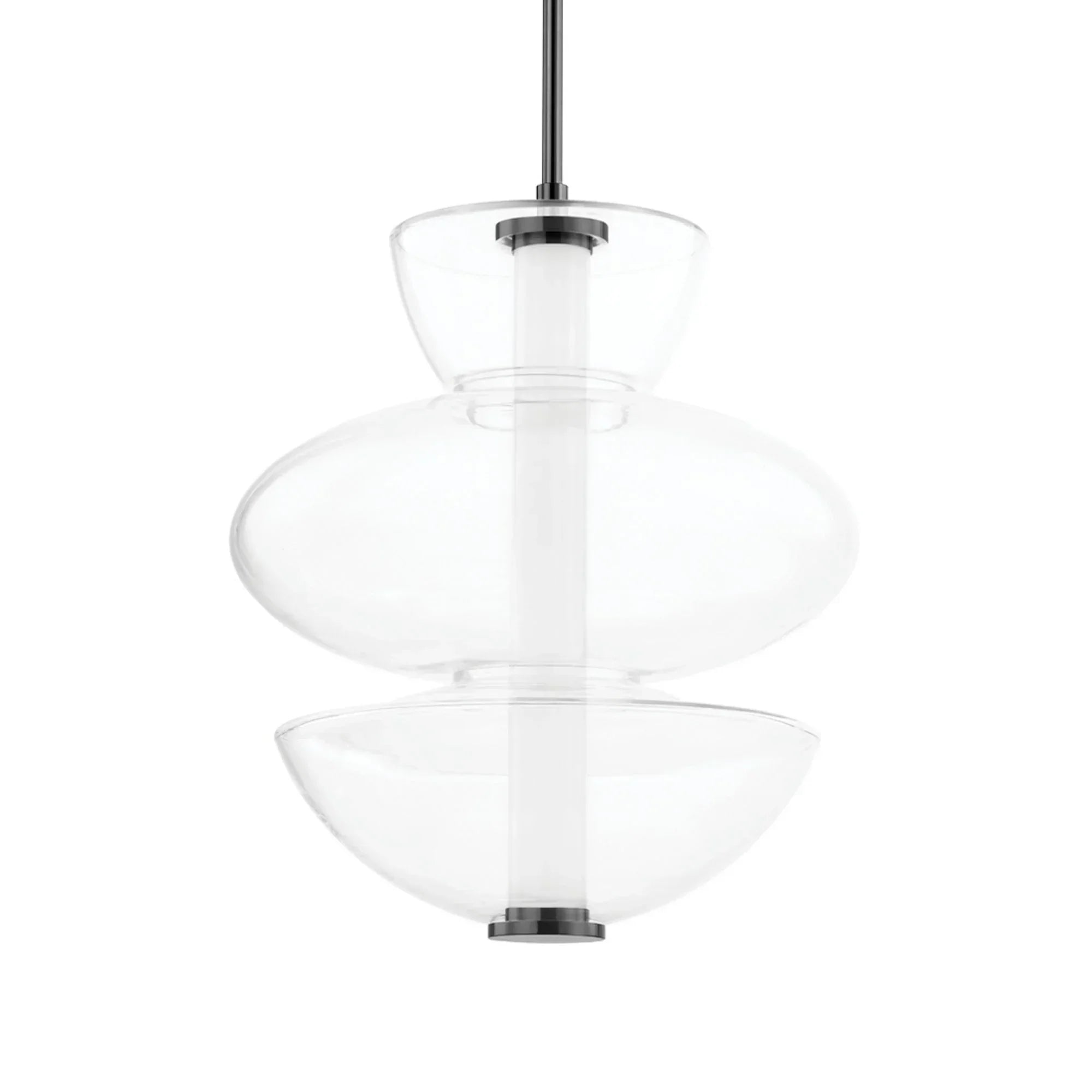Palermo 23" LED Pendant, Black Nickel Finish
