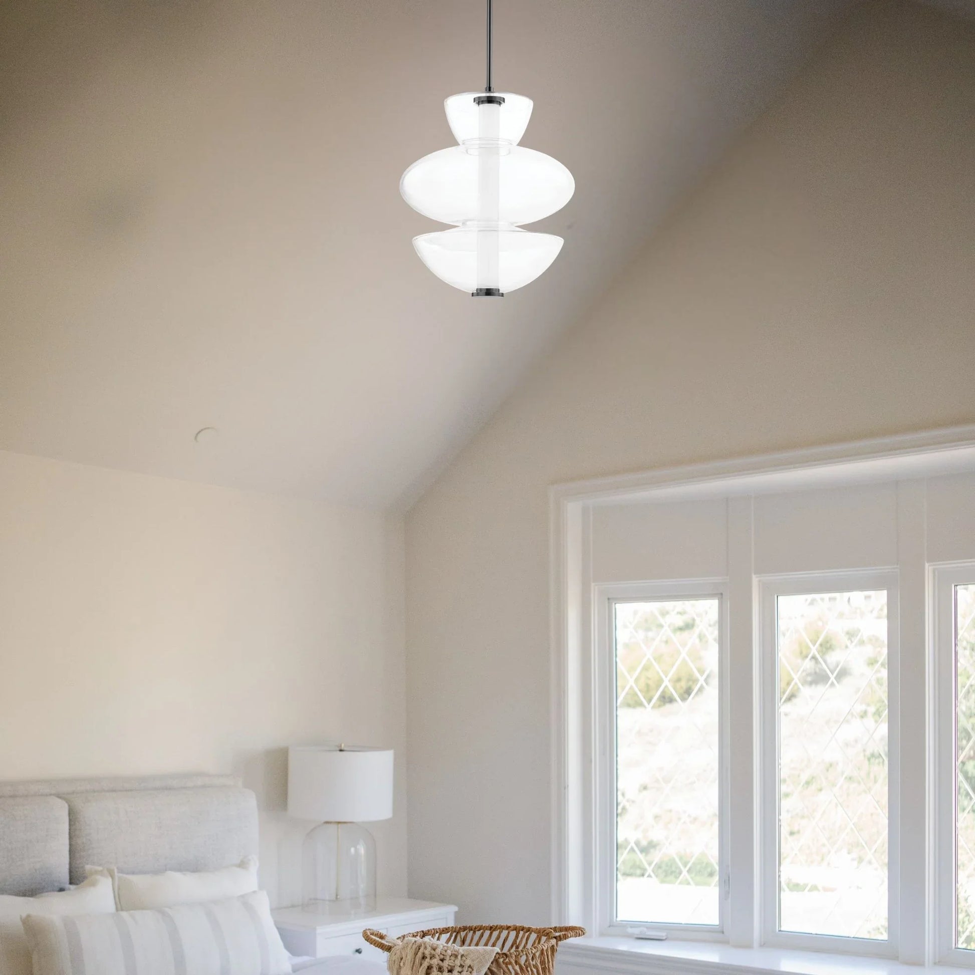 Hudson Valley Lighting - Palermo 23" LED Pendant, Black Nickel Finish | Bees Lighting