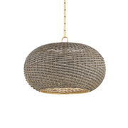 Penarth 24" Pendant, Aged Brass Finish