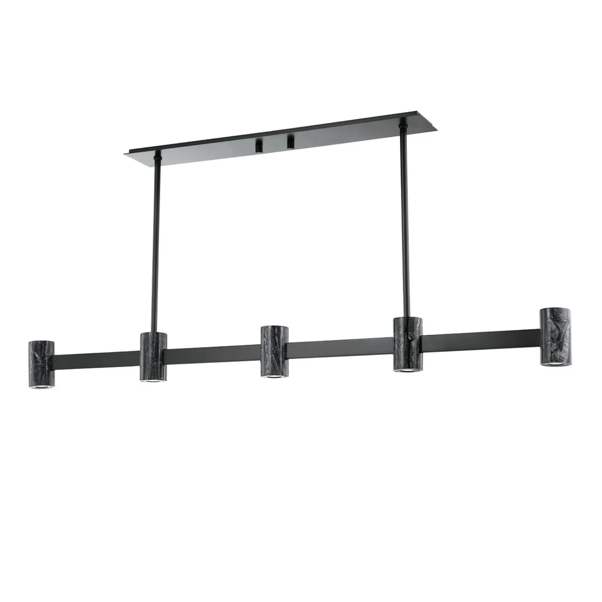 Hudson Valley Lighting - Predock 57" LED Island Pendant, Black Brass Finish | Bees Lighting