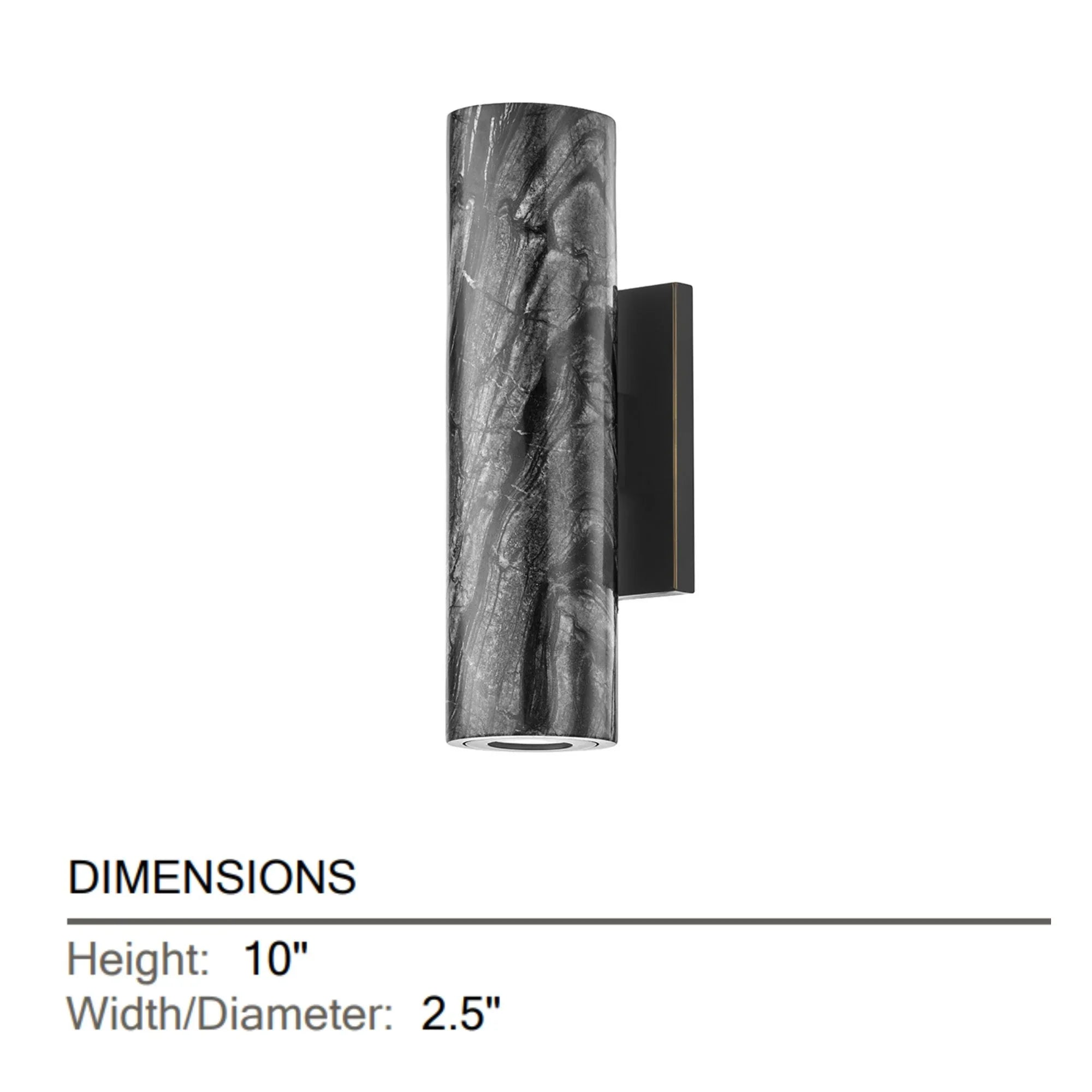 Hudson Valley Lighting - Predock 10" LED Wall Sconce, Black Brass Finish | Bees Lighting