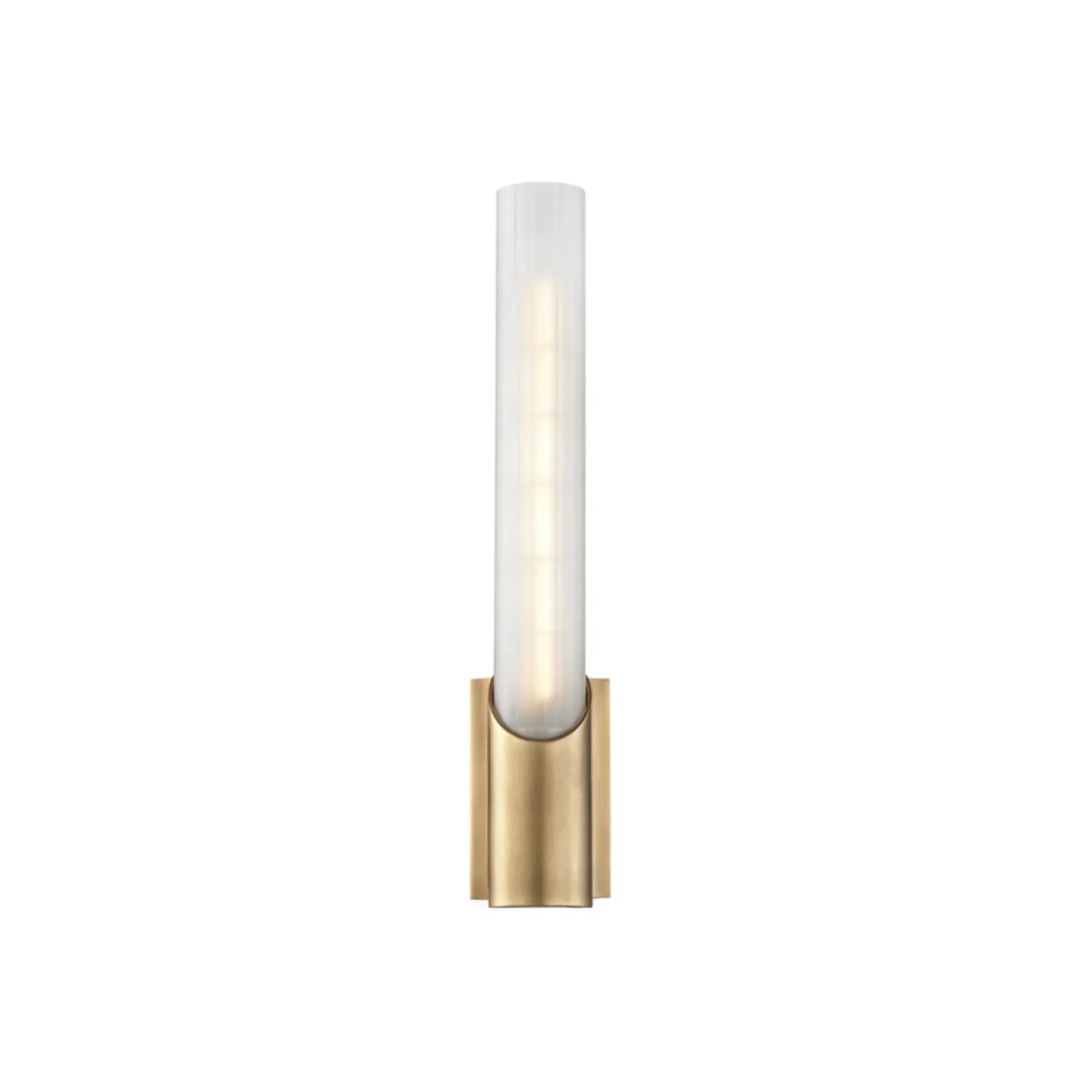 Pylon 14" Wall Sconce, Aged Brass Finish