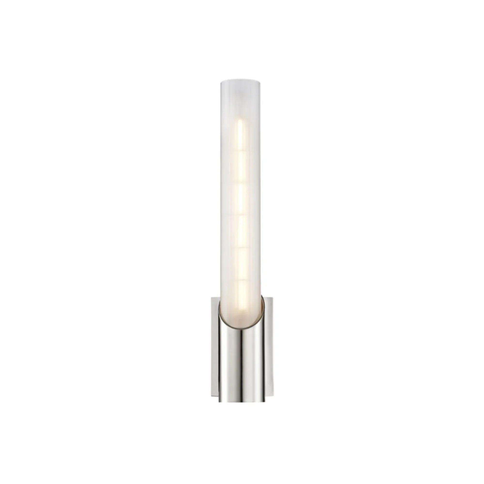 Pylon 14" Wall Sconce, Polished Nickel Finish