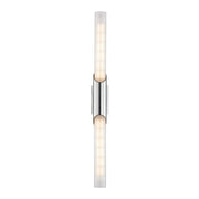 Pylon 26" 2-Light Wall Sconce, Polished Chrome Finish