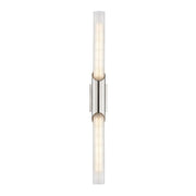 Pylon 26" 2-Light Wall Sconce, Polished Nickel Finish