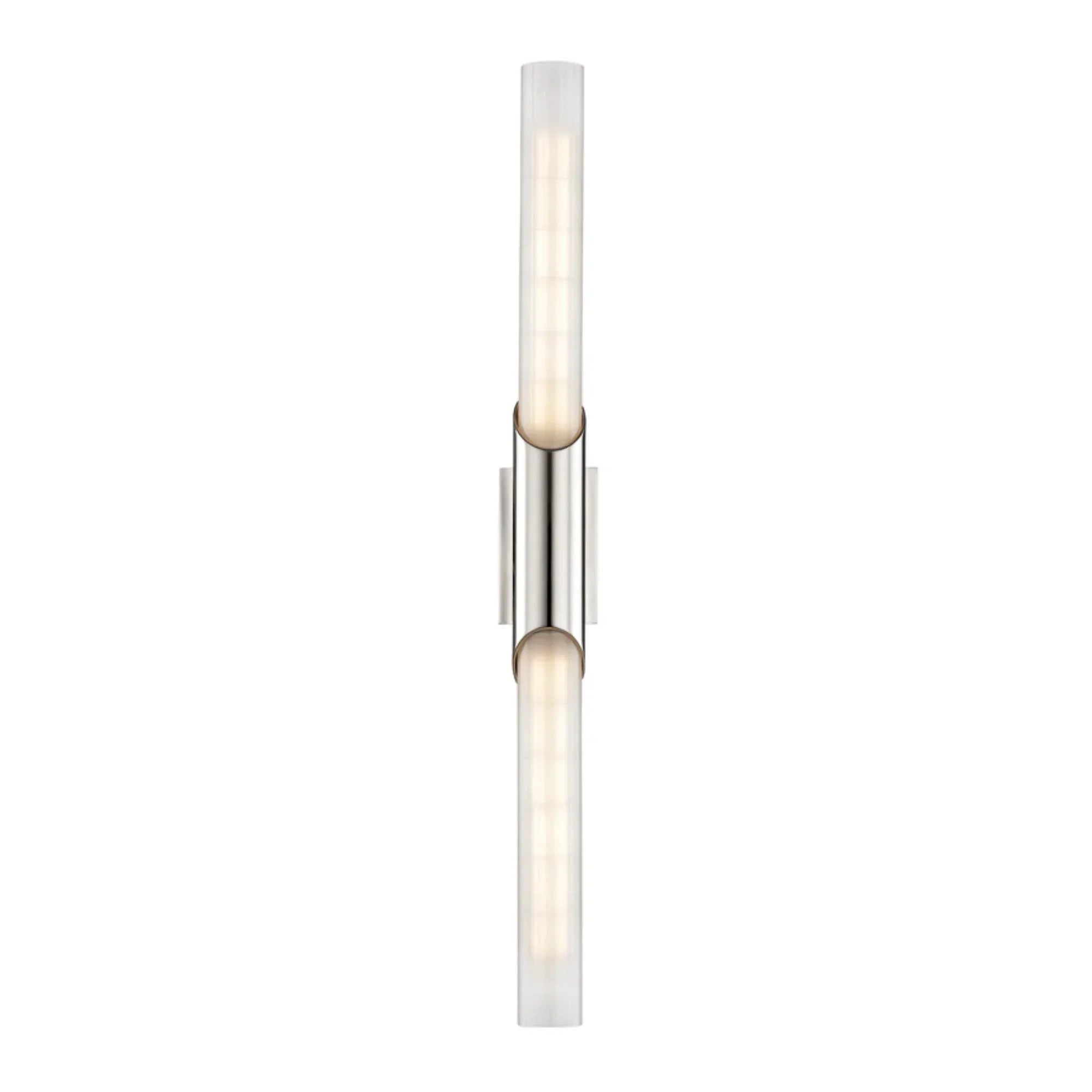 Pylon 26" 2-Light Wall Sconce, Polished Nickel Finish