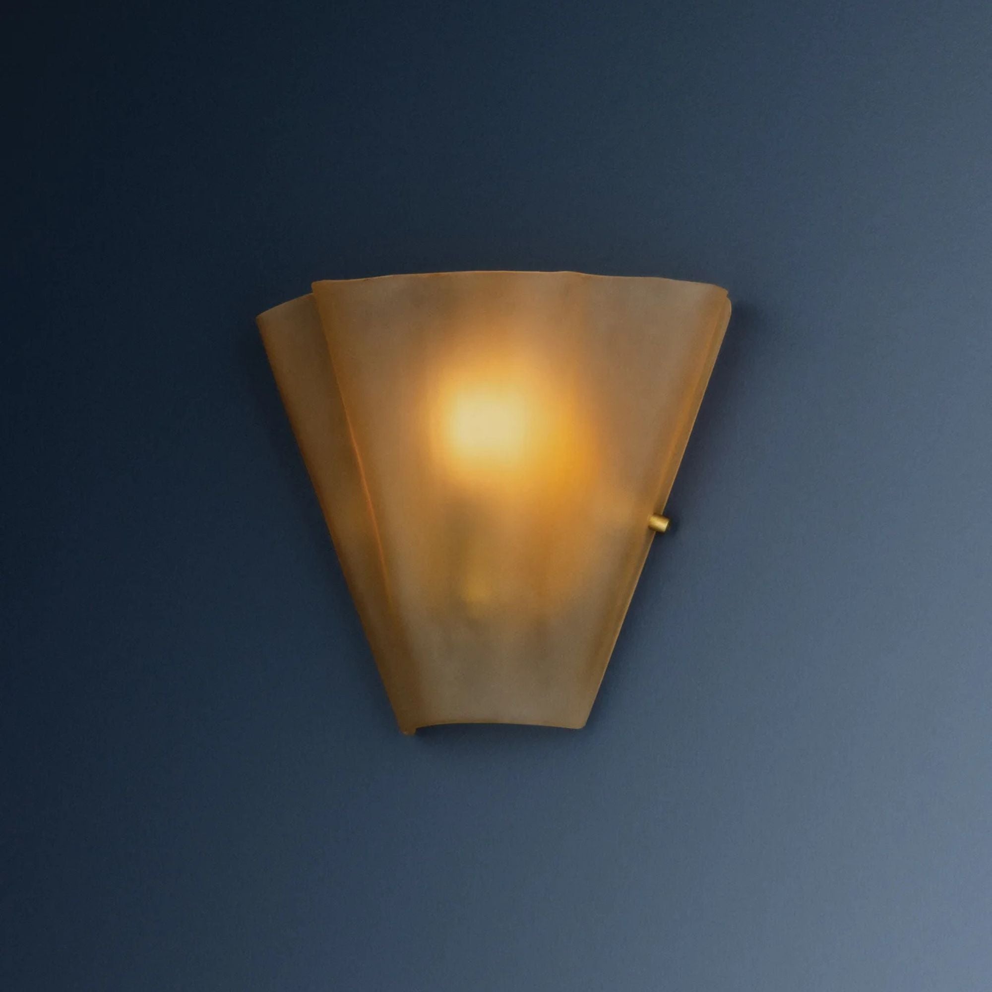 Hudson Valley Queens 9 in. Wall Sconce, Aged Brass with Dark Bronze Frosted Glass