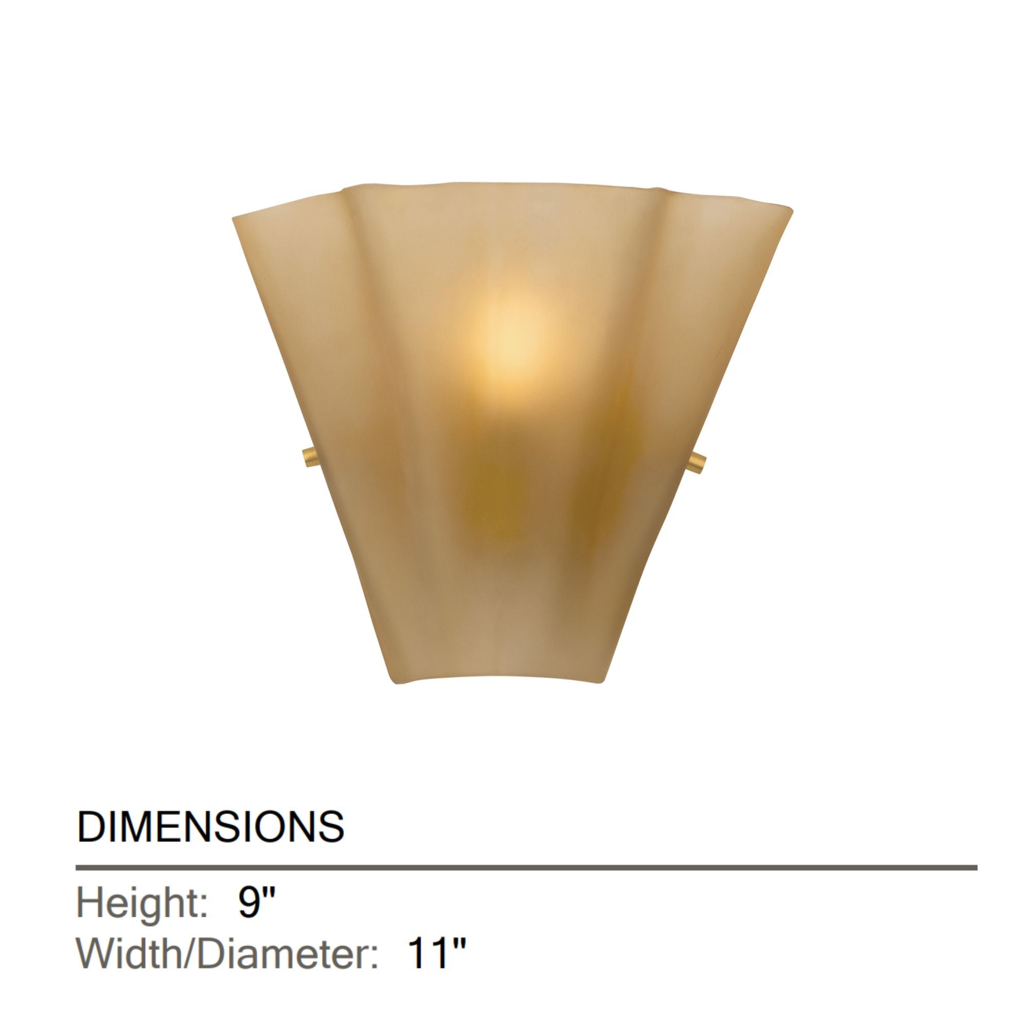 Hudson Valley Queens 9 in. Wall Sconce, Aged Brass with Dark Bronze Frosted Glass