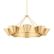 Hudson Valley Lighting - Reeve 38" 8-Light Chandelier, Vintage Gold Leaf Finish | Bees Lighting