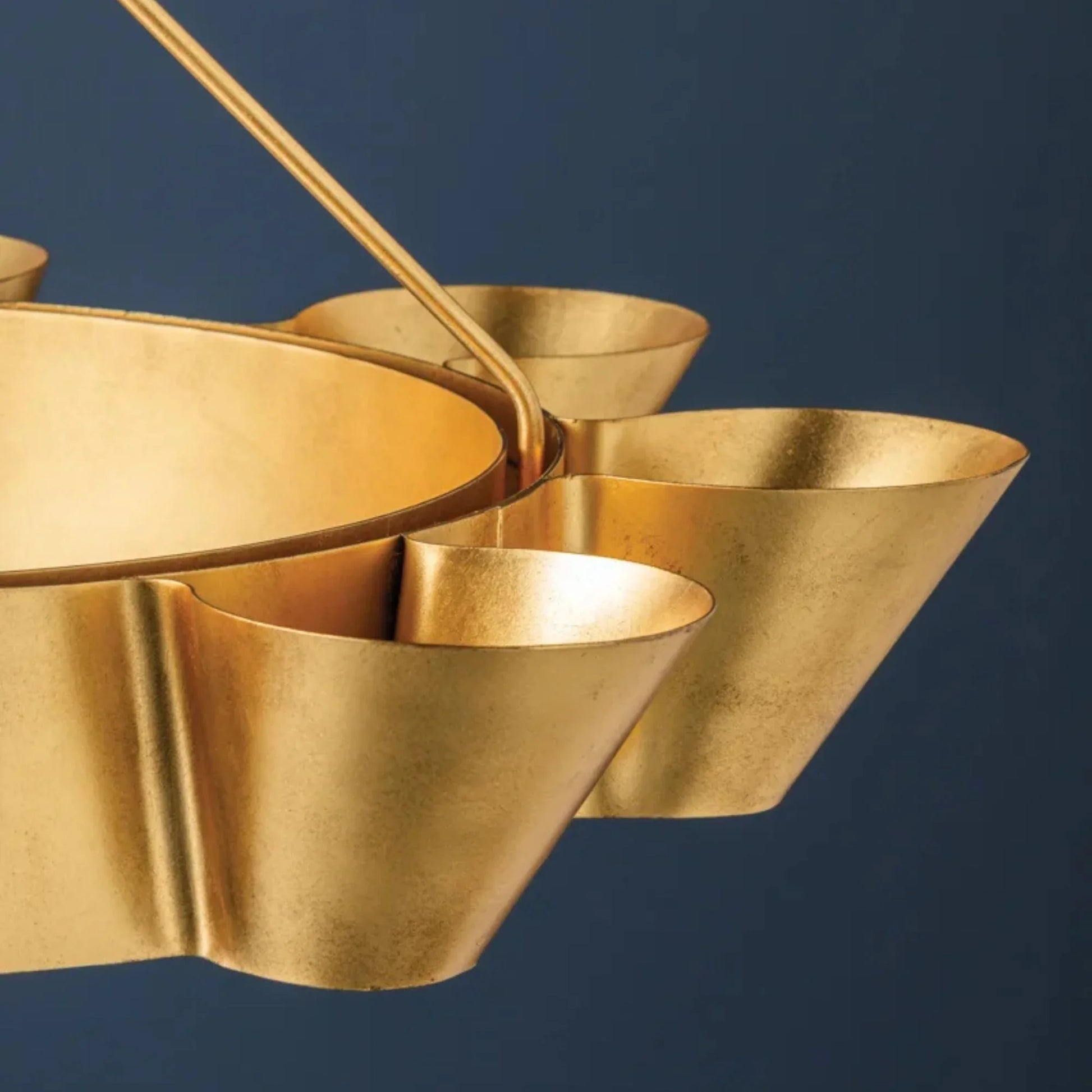 Hudson Valley Lighting - Reeve 38" 8-Light Chandelier, Vintage Gold Leaf Finish | Bees Lighting