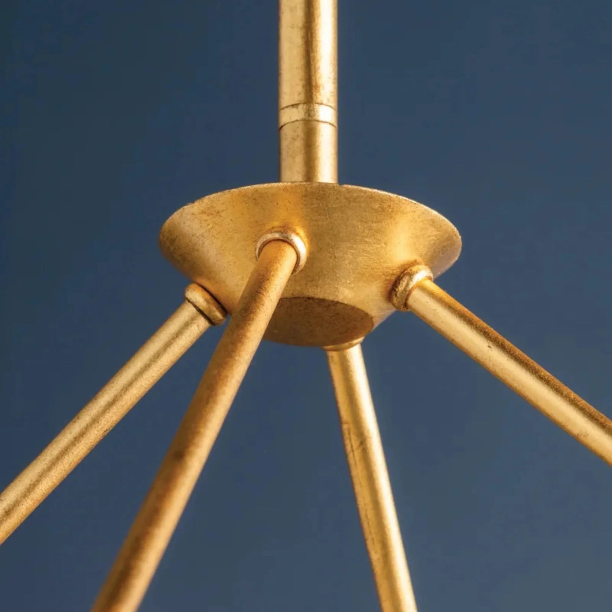 Hudson Valley Lighting - Reeve 38" 8-Light Chandelier, Vintage Gold Leaf Finish | Bees Lighting