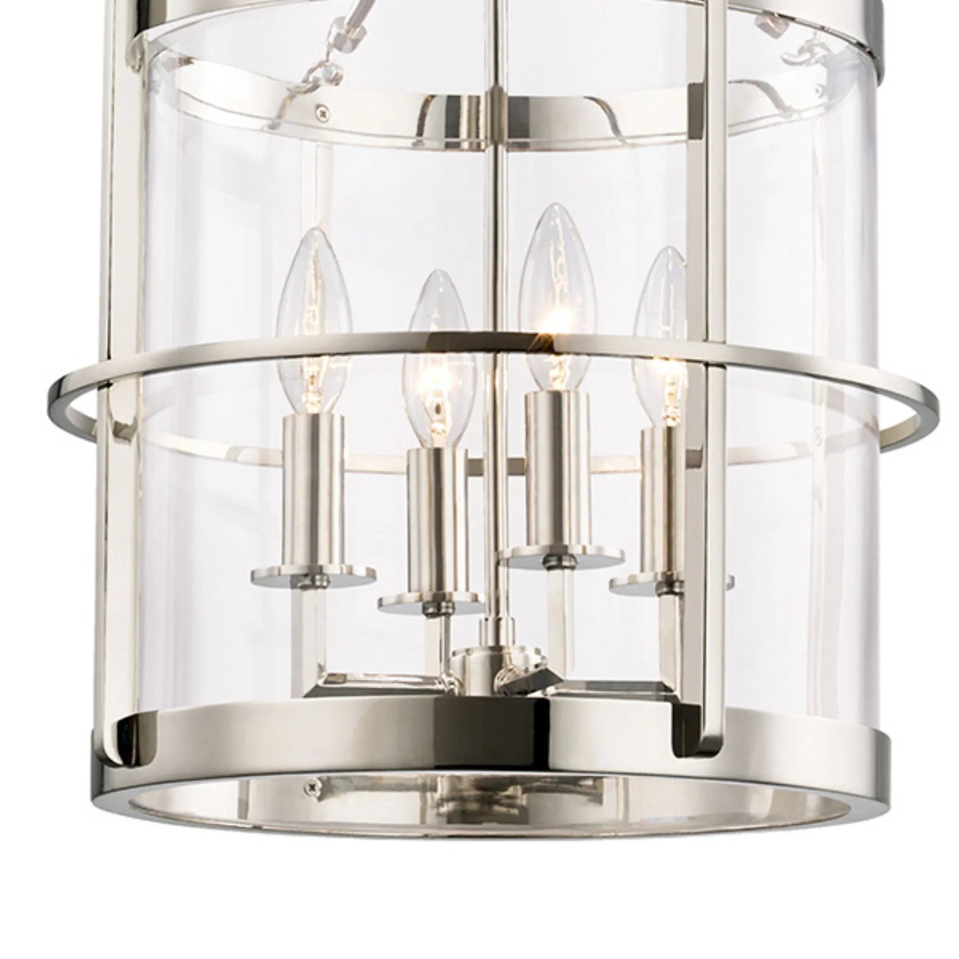 Hudson Valley Lighting - Ren 20" 4-Light Lantern, Polished Nickel Finish | Bees Lighting