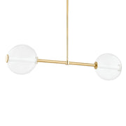 Richford 51" LED Island Pendant, Aged Brass Finish