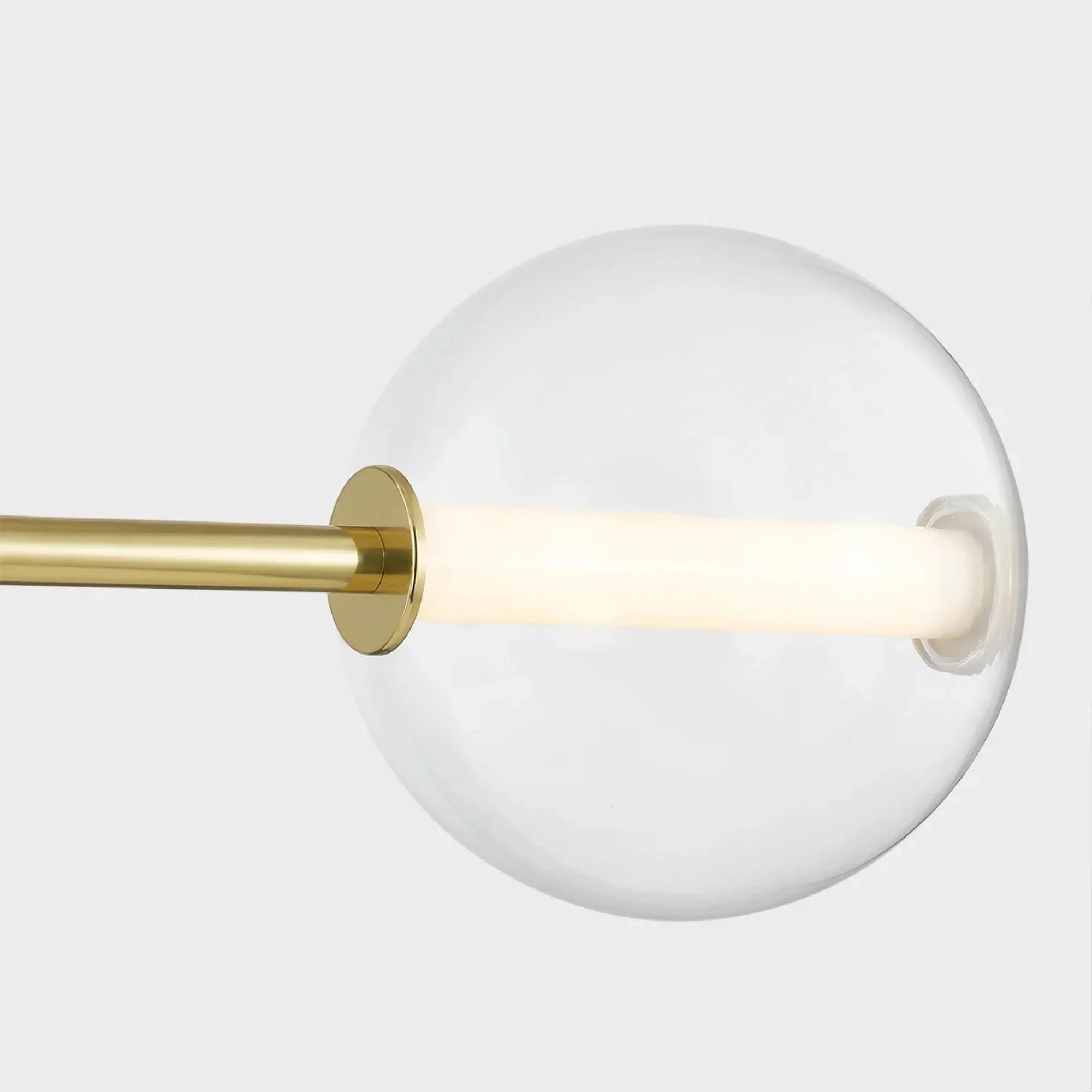 Richford 51" LED Island Pendant, Aged Brass Finish