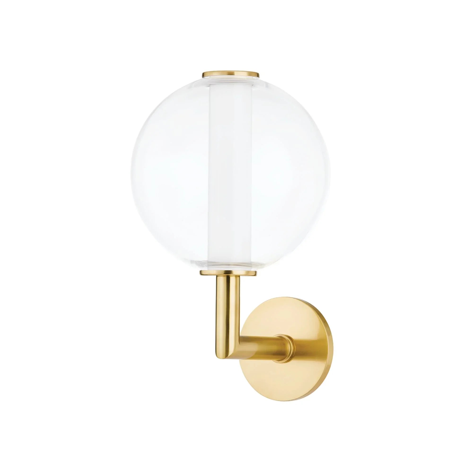 Richford 15" LED Wall Sconce, Aged Brass Finish