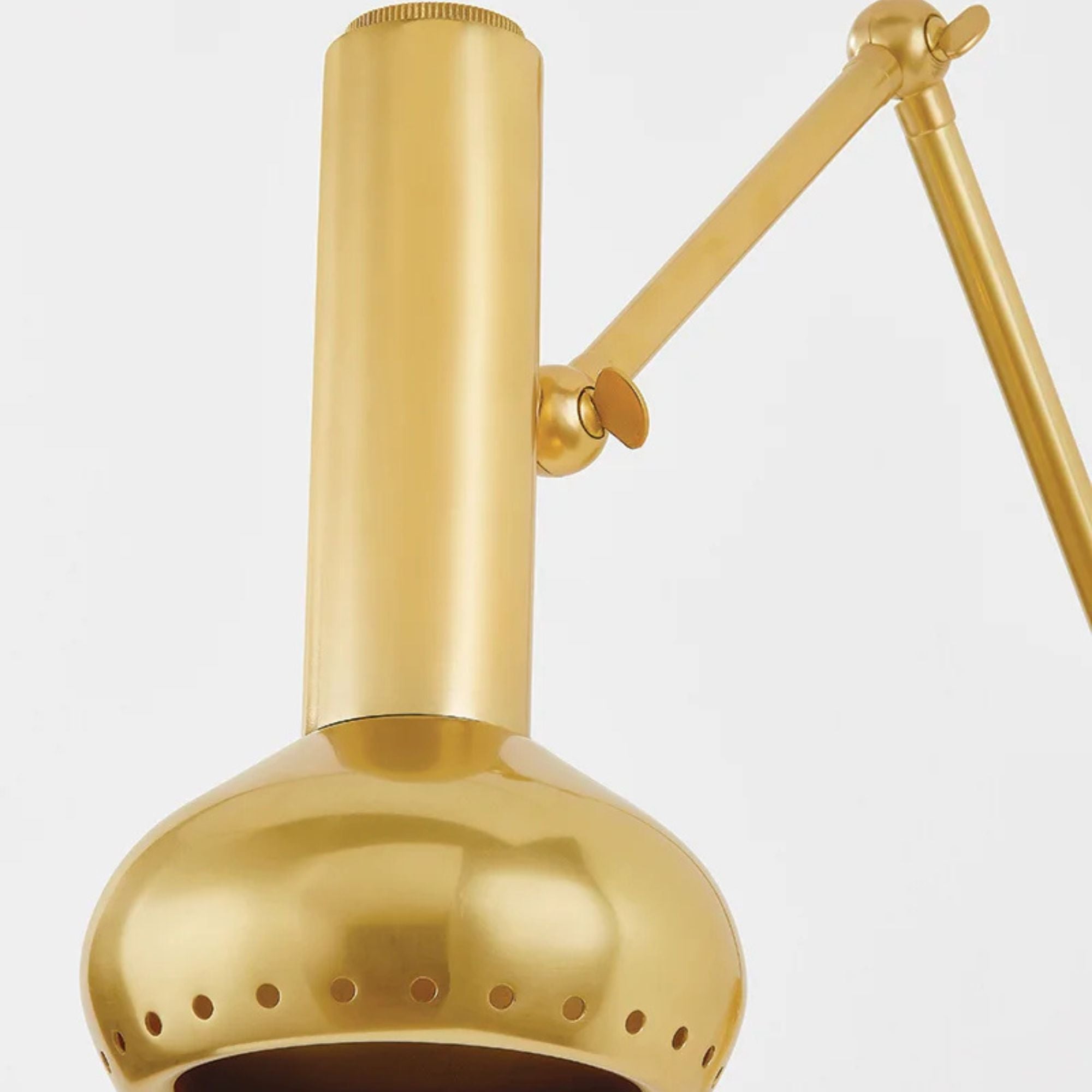 Roald 13" LED Swing Arm Wall Sconce, Aged Brass Finish
