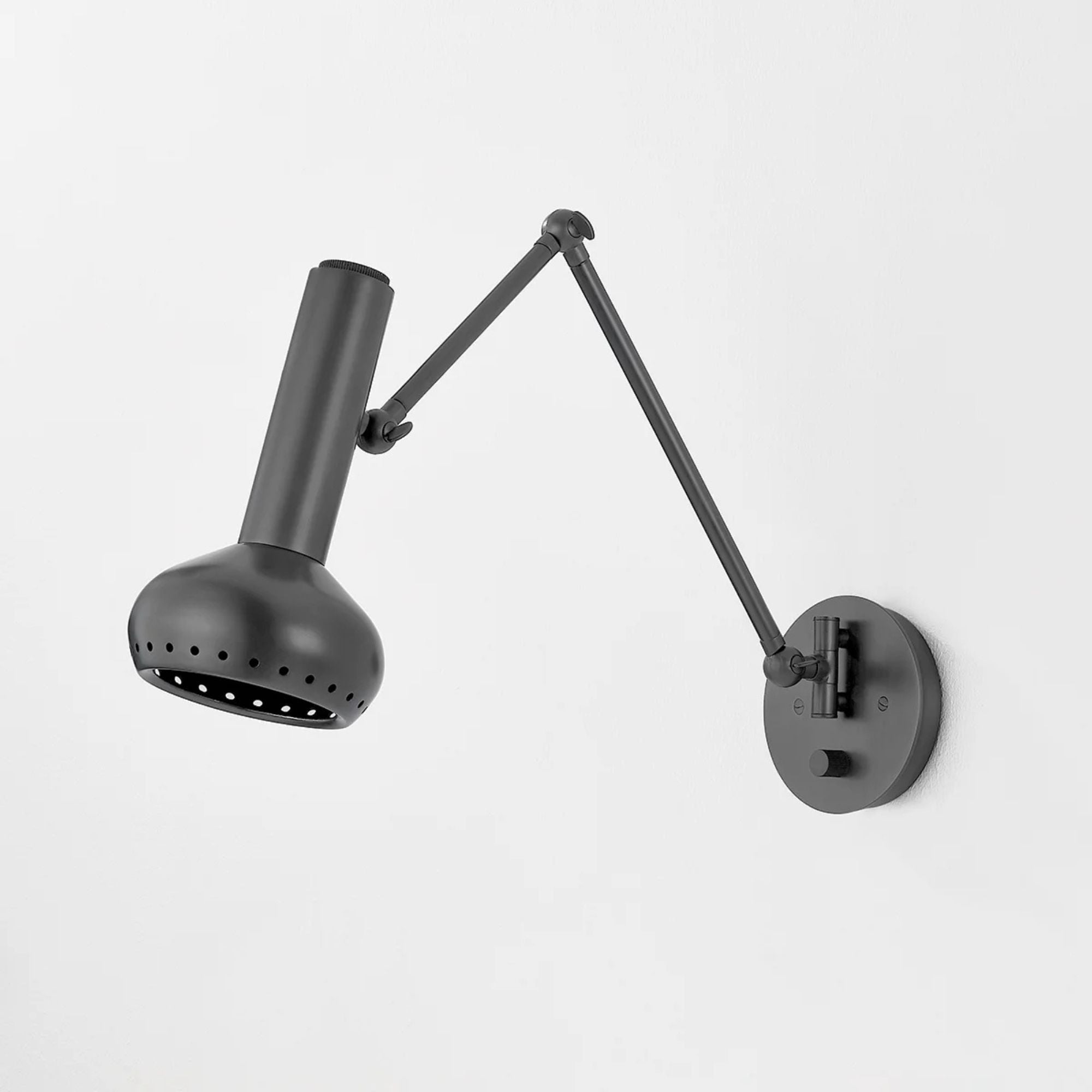 Roald 13" LED Swing Arm Wall Sconce, Distressed Bronze Finish