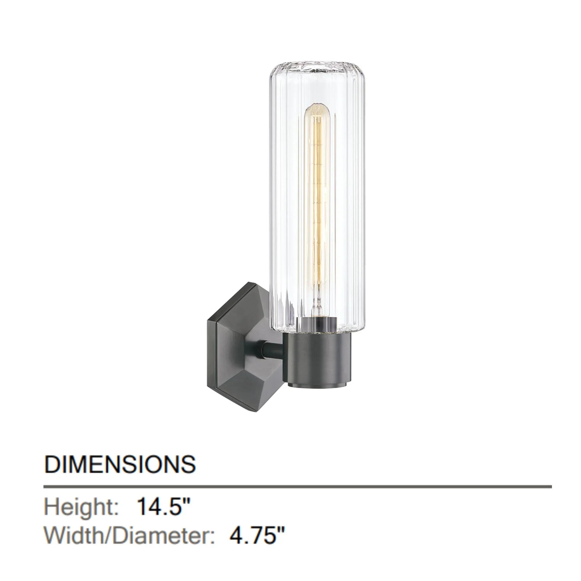 Roebling 15" Wall Sconce, Old Bronze Finish