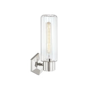 Roebling 15" Wall Sconce, Polished Nickel Finish