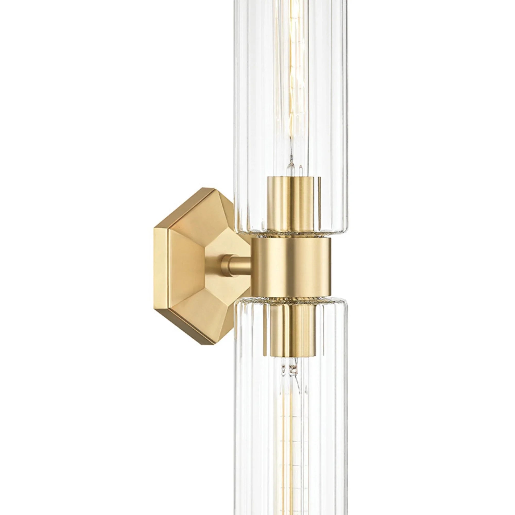 Roebling 24" 2-Light Wall Sconce, Aged Brass Finish
